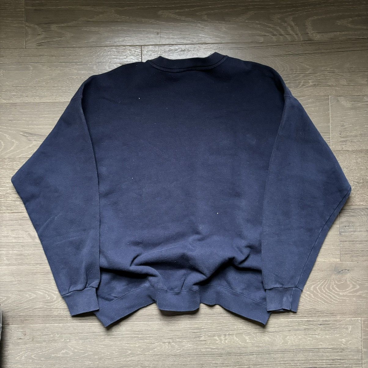 Nike Vintage 90s Nike Center Swoosh Blue Crewneck Sweatshirt Size US XL / EU 56 / 4 - 4 Thumbnail