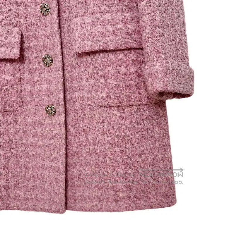 Chanel Chanel Pink Wool Women's Jacket . Size XS / US 0-2 / IT 36-38 - 3 Thumbnail