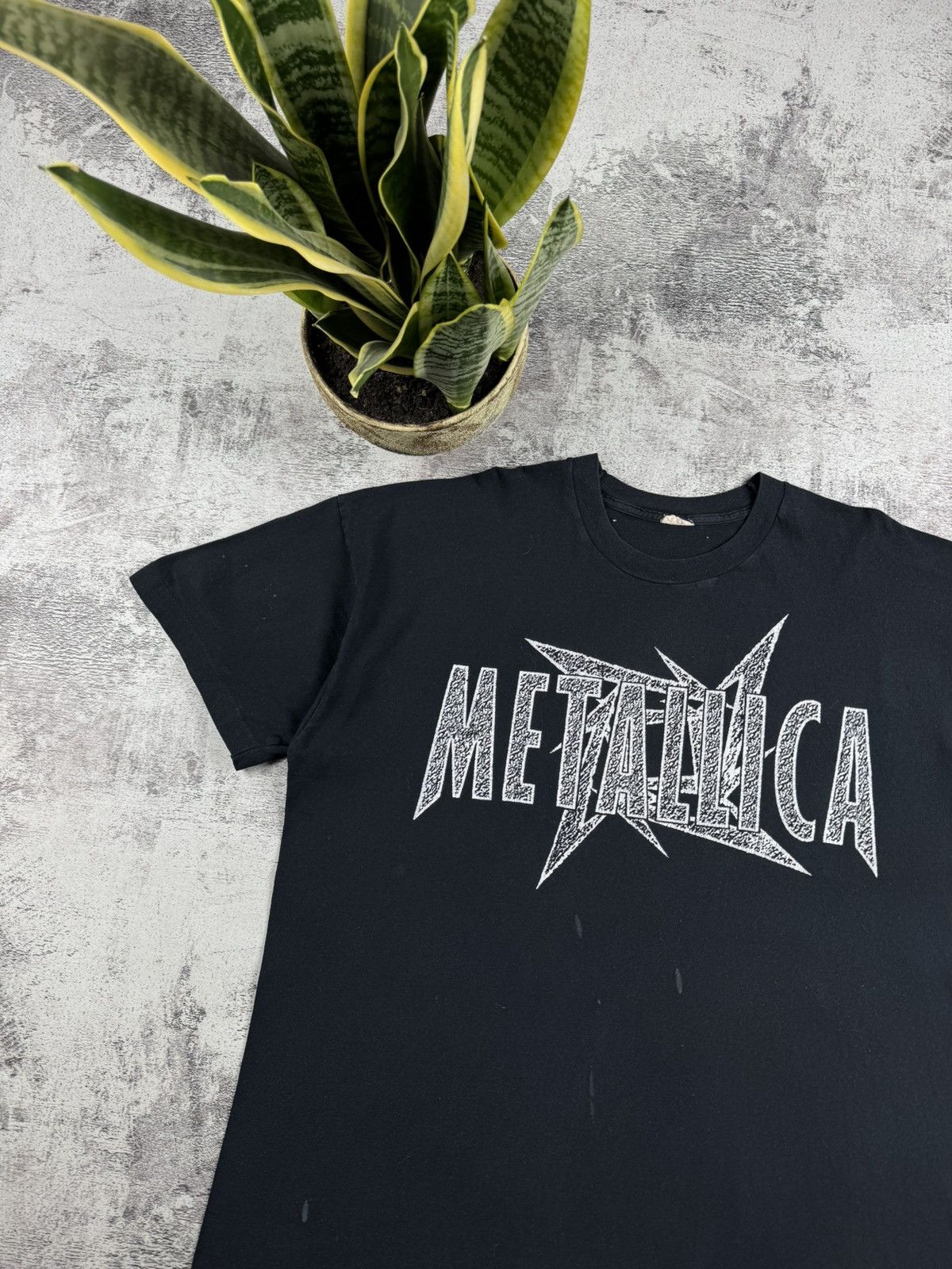 Metallica Metallica USA 1995 1996 Rock Rap Hip Hop Faded T Shirt Tee Size US XL / EU 56 / 4 - 13 Thumbnail
