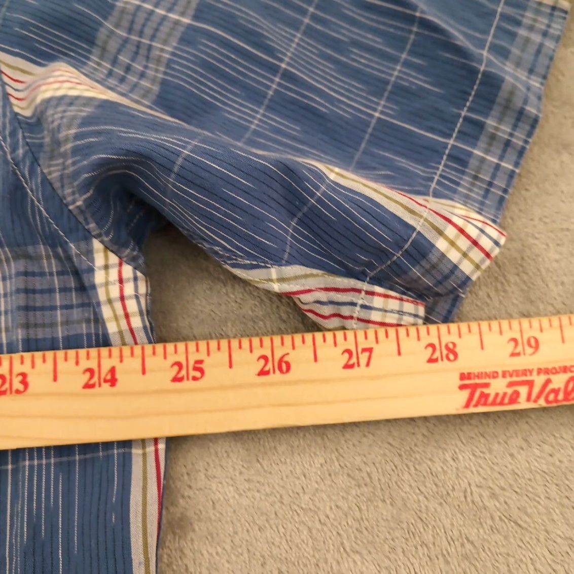 Vintage LERROS Shirt Mens XL Blue Plaid Short Sleeve Button-Up Cotton Size US XL / EU 56 / 4 - 6 Thumbnail