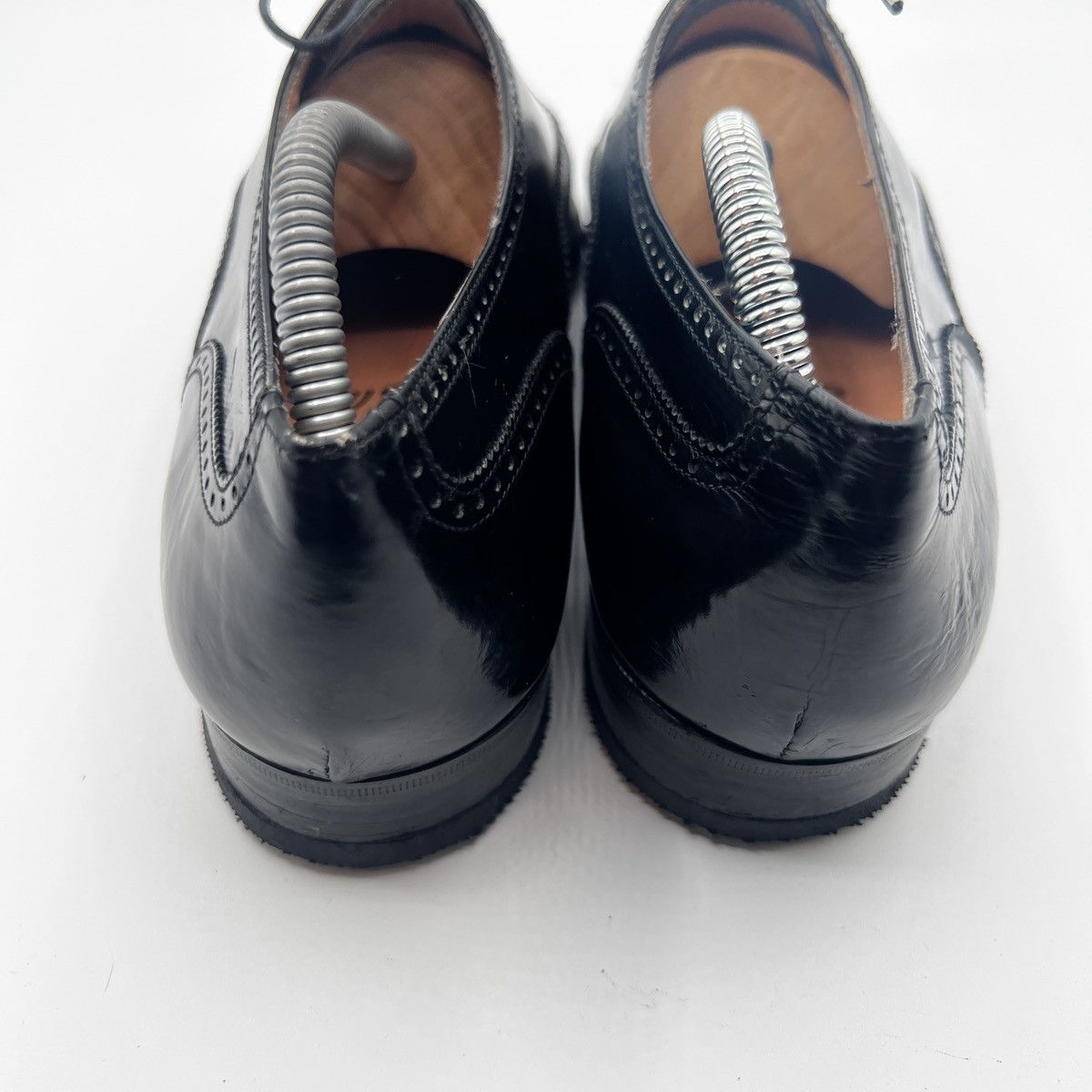 Salvatore Ferragamo Salvatore Ferragamo Men's Leather Wingtip Oxford Brogue Size US 9.5 / EU 42-43 - 4 Thumbnail