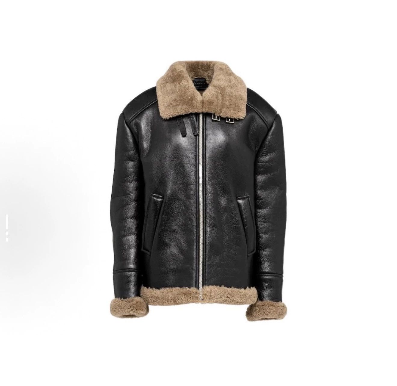 Prada Prada Fur Leather Jacket Size US M / EU 48-50 / 2 - 1 Thumbnail