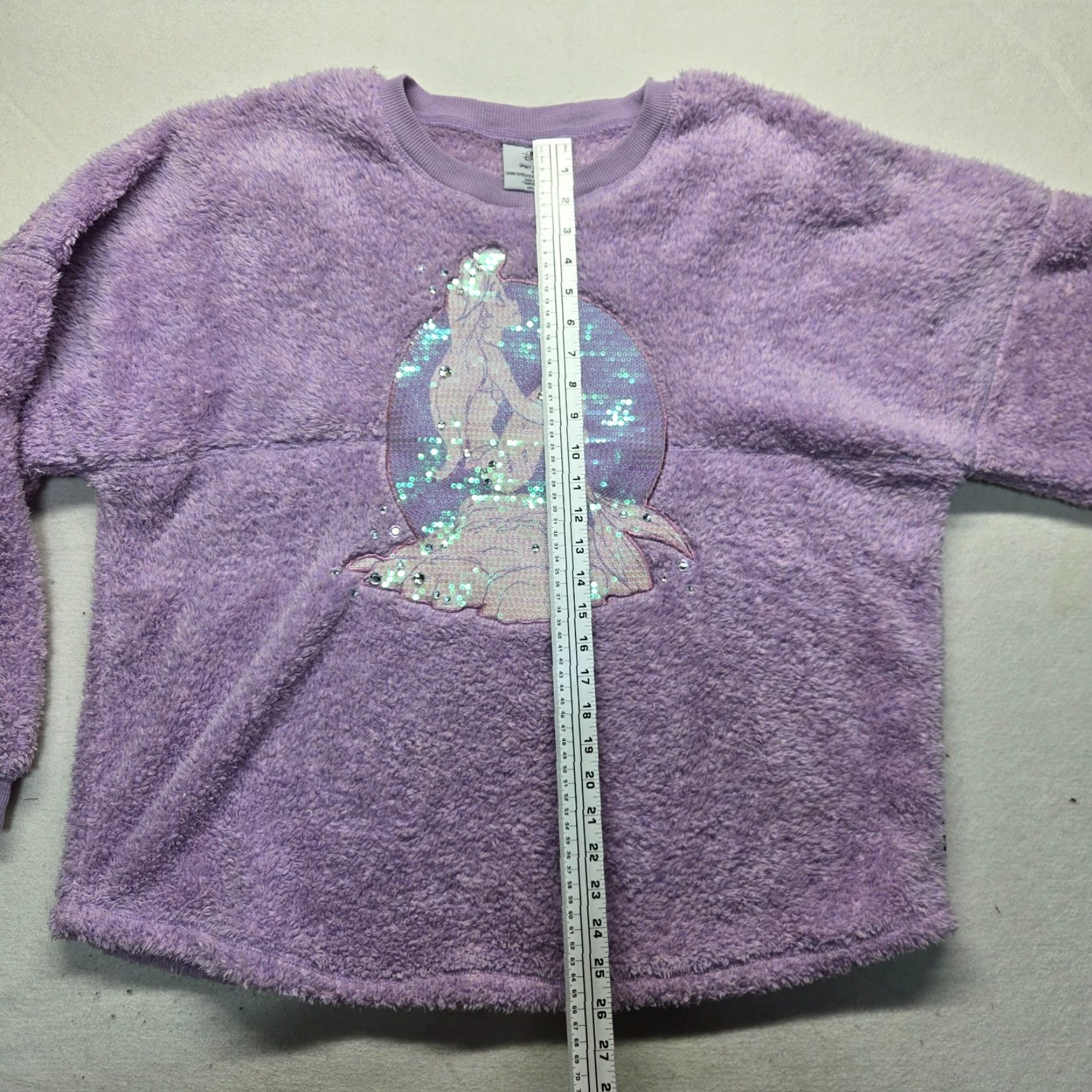 Disney DISNEY The Little Mermaid Anniversary Spirit Jersey Fuzzy Fleece Purple Size XL Size XL / US 12-14 / IT 48-50 - 7 Thumbnail