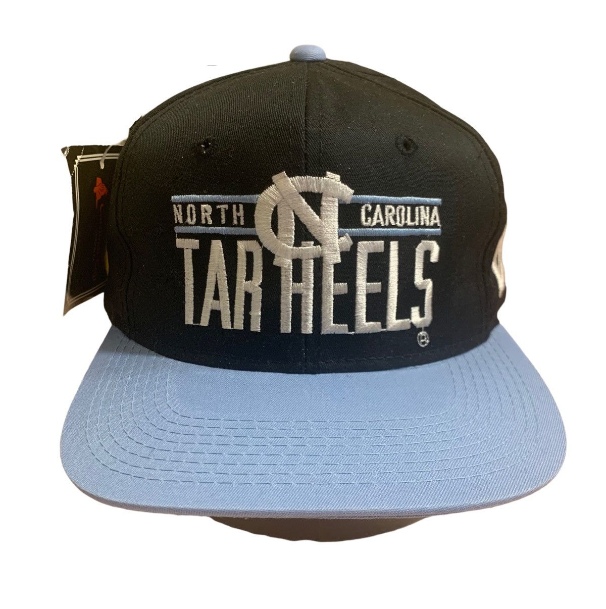 Vintage UNC Tar Heels Split Bar Youngan Snapback Hat North Carolina Size ONE SIZE - 2 Thumbnail