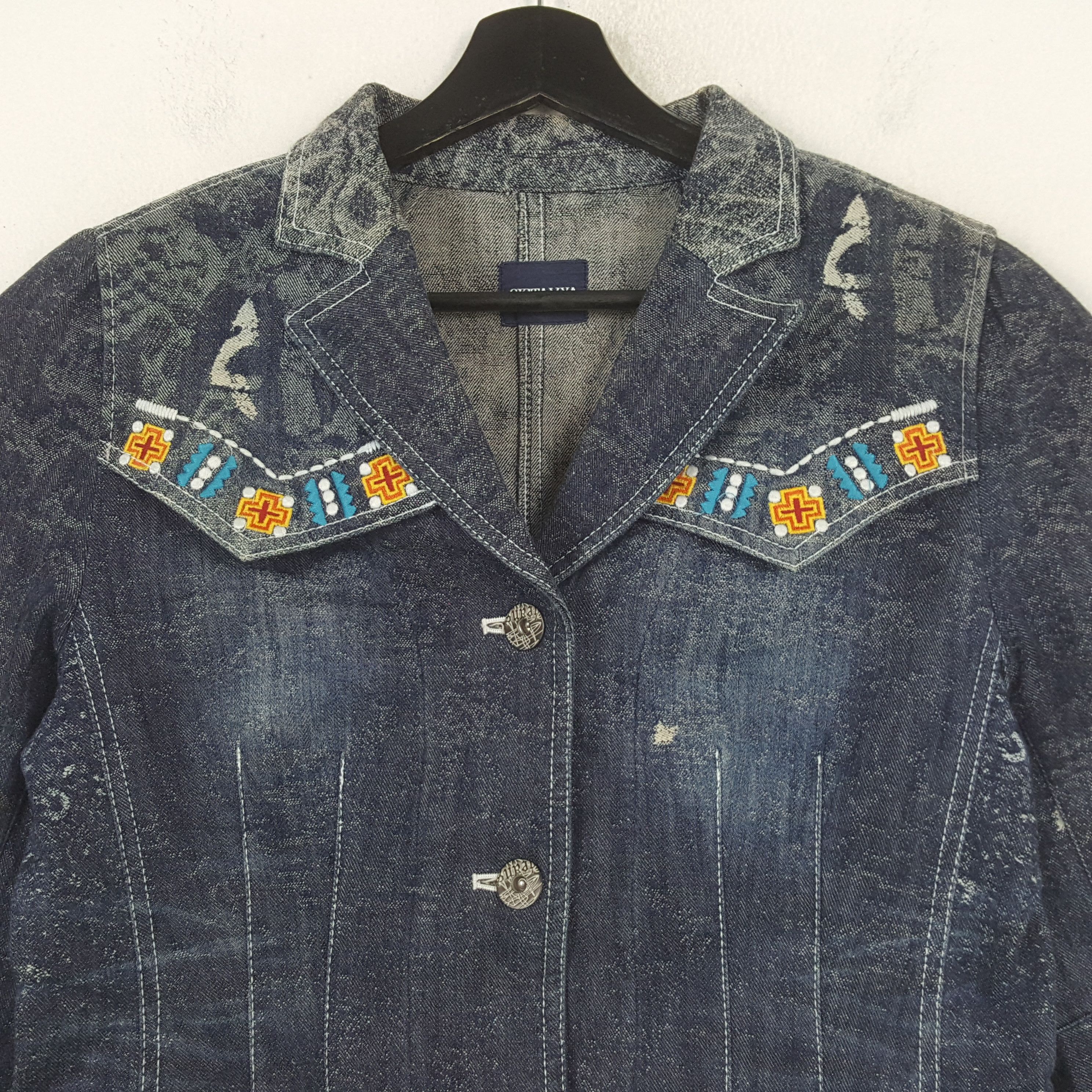 Designer GKITALIYA Fashion Design Style Jacket C296N9 Size XS / US 0-2 / IT 36-38 - 2 Thumbnail