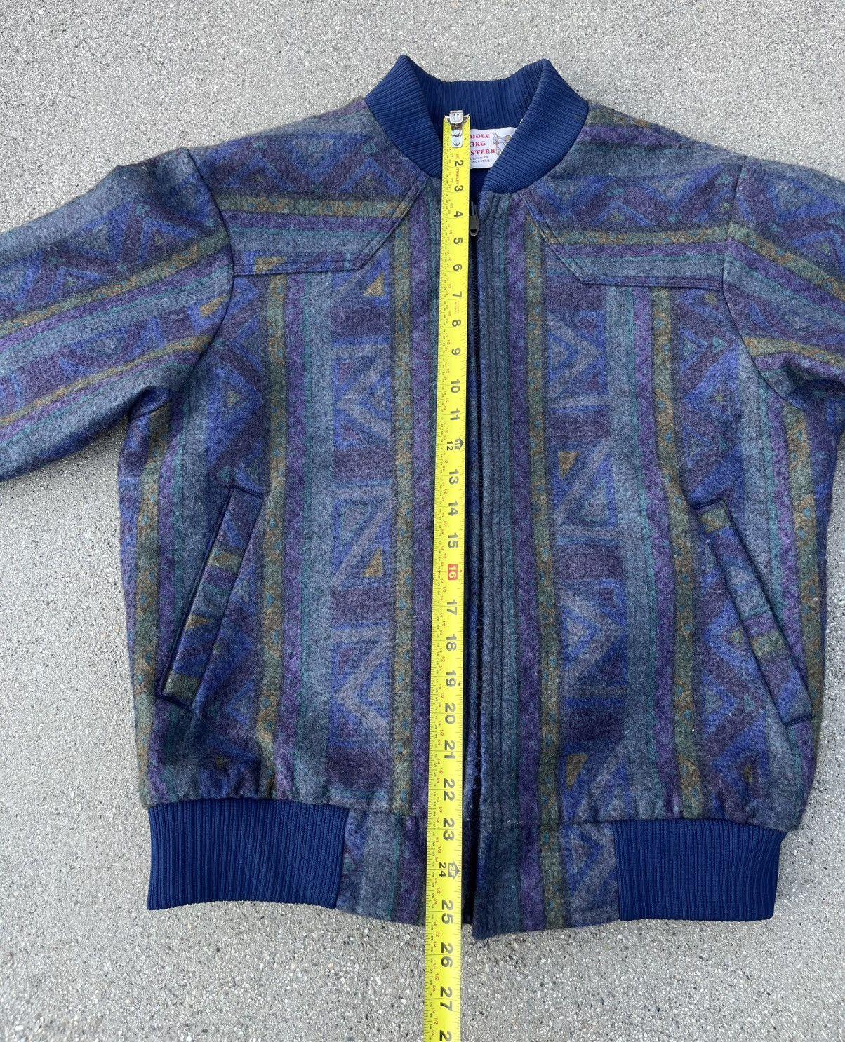 Other Vintage Saddle King Western Navajo Aztec Bomber Jacket Size US M / EU 48-50 / 2 - 6 Thumbnail