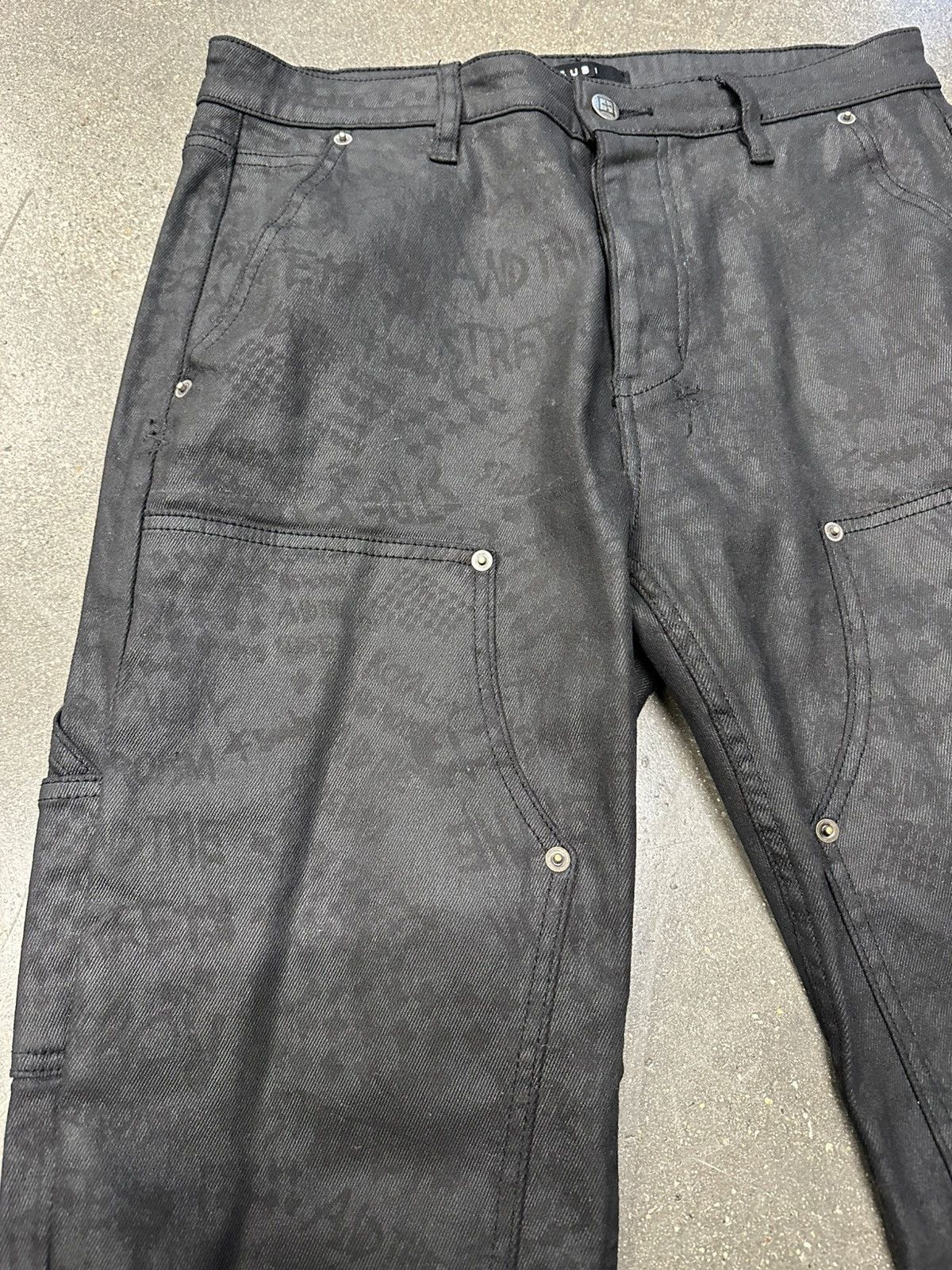 Ksubi Ksubi Denim Jeans Double Knee Black Size US 30 / EU 46 - 2 Thumbnail