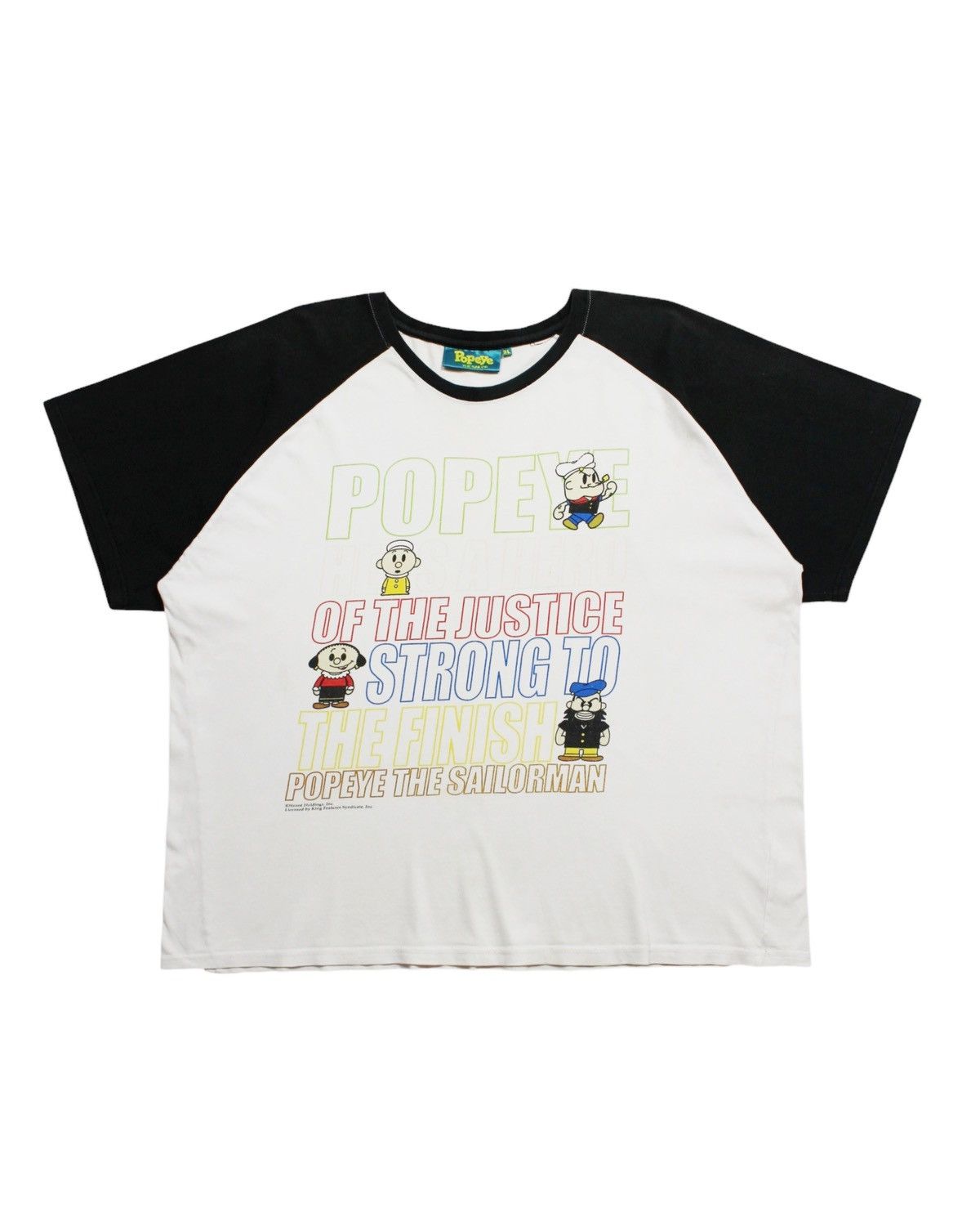 Vintage 2000S POPEYE THE SAILOR RAGLAN TEE Size US XL / EU 56 / 4 - 1 Thumbnail