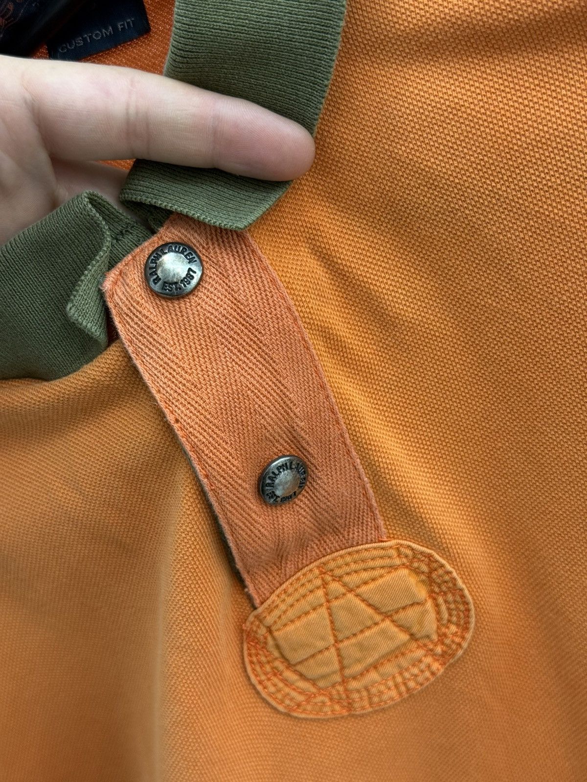 Polo Ralph Lauren Vintage Polo Ralph Lauren Big Pony Orange Polos Size US L / EU 52-54 / 3 - 5 Thumbnail