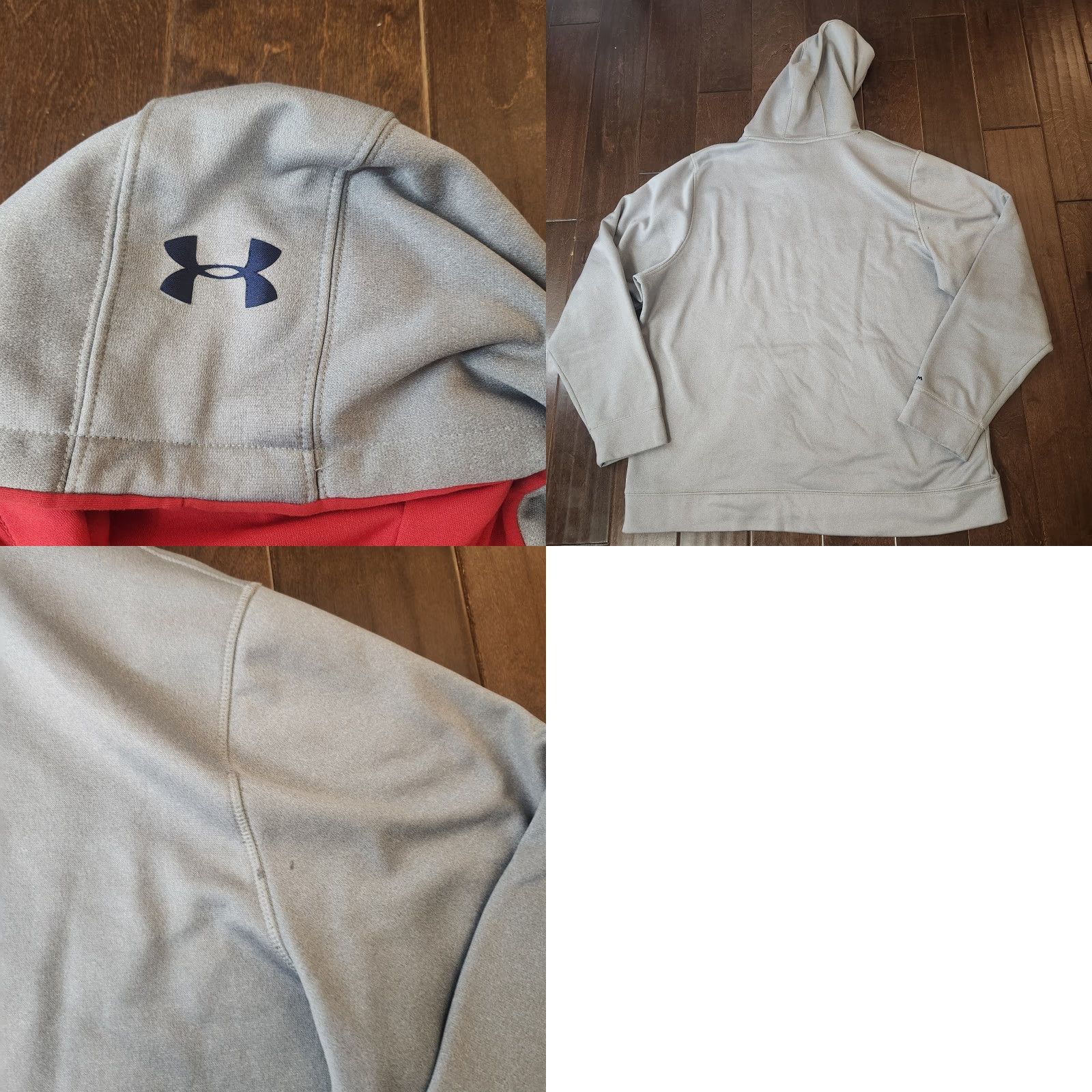 Under Armour Under Armour Storm Hoodie Mens XL Gray Pullover Fleece Pockets Hooded Size US XL / EU 56 / 4 - 10 Thumbnail