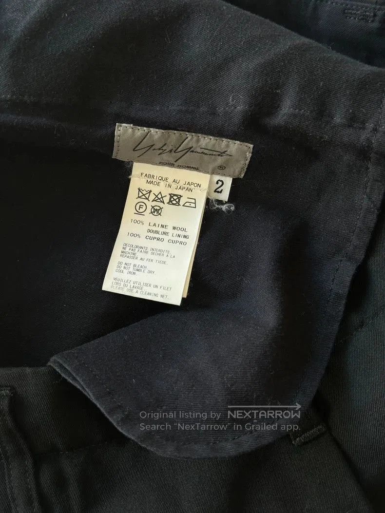 Yohji Yamamoto Yohji Yamamoto Mainline Tailored Trousers. Size US 42 / EU 58 - 5 Thumbnail