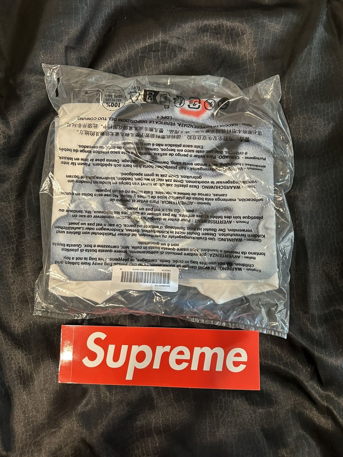 Supreme Snowman art dealer tee