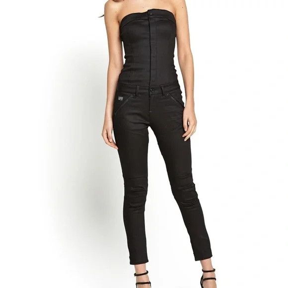 G-Star G-Star Raw Pavan Ankle Jumpsuit Black Size 32" / US 10 / IT 46 - 1 Thumbnail