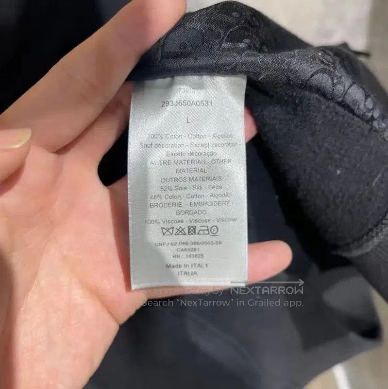 Dior Dior Men's Black Cotton Zip-Up Hoodie . Size US L / EU 52-54 / 3 - 4 Thumbnail