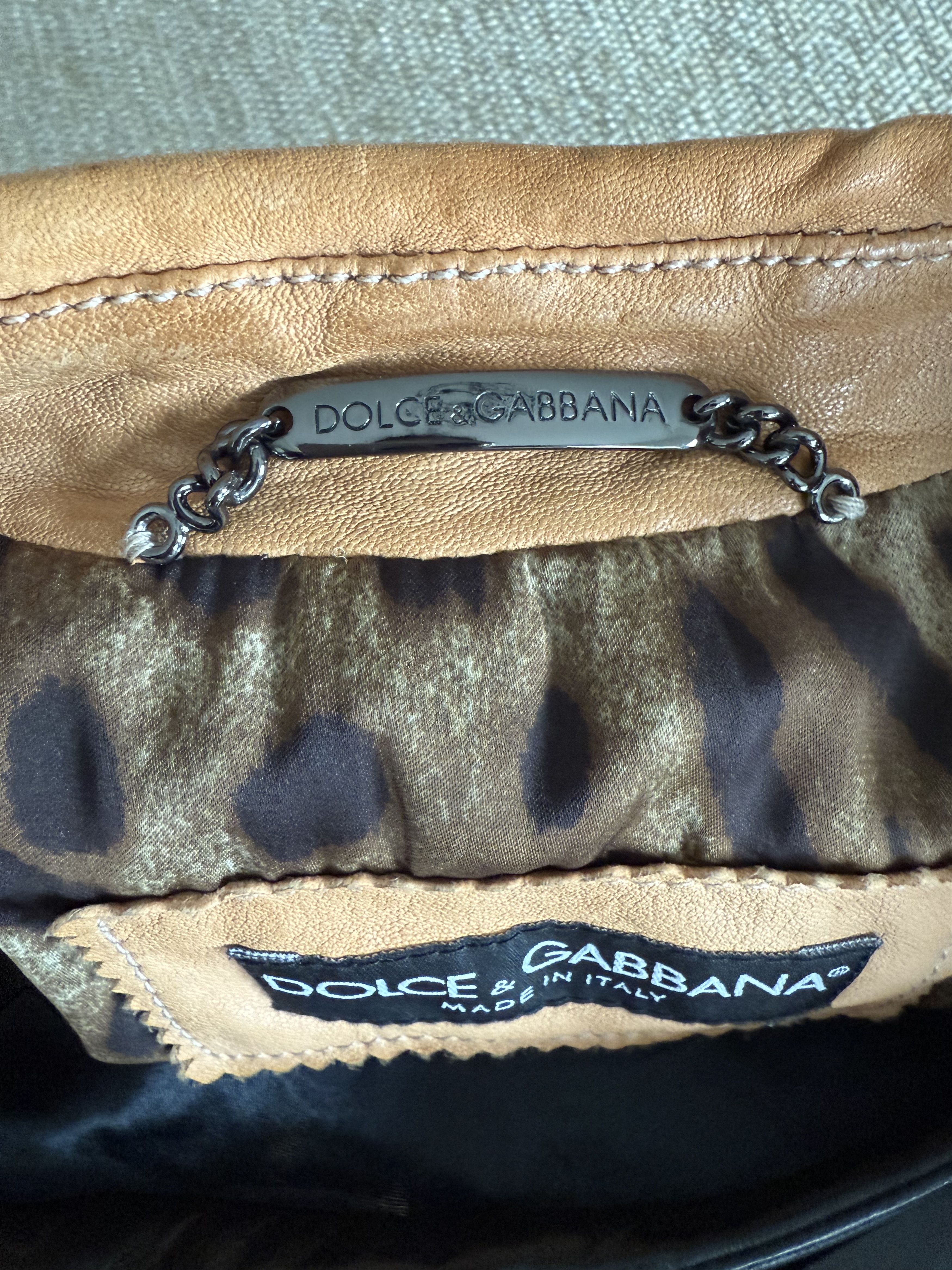 Dolce & Gabbana Dolce&Gabbana Women's Leather Jacket Size M / US 6-8 / IT 42-44 - 9 Thumbnail