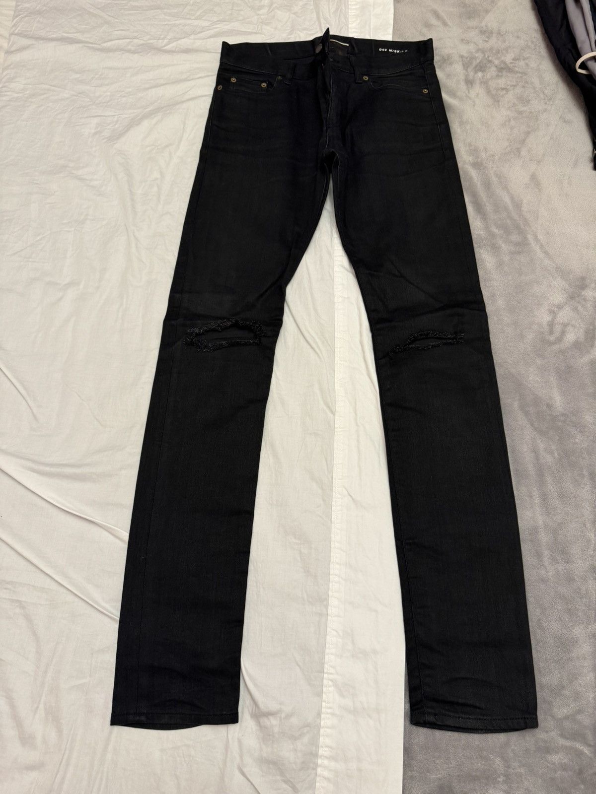 image of Saint Laurent Paris Black Jeans, Men's (Size 30)