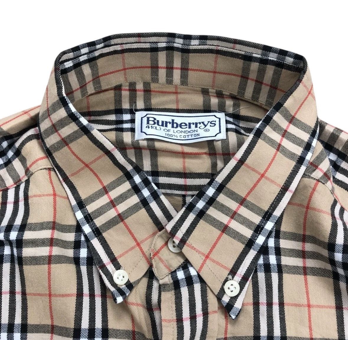Burberry 2000s Vintage Burberry Nova Check Shirt Button Down Size US XL / EU 56 / 4 - 7 Thumbnail