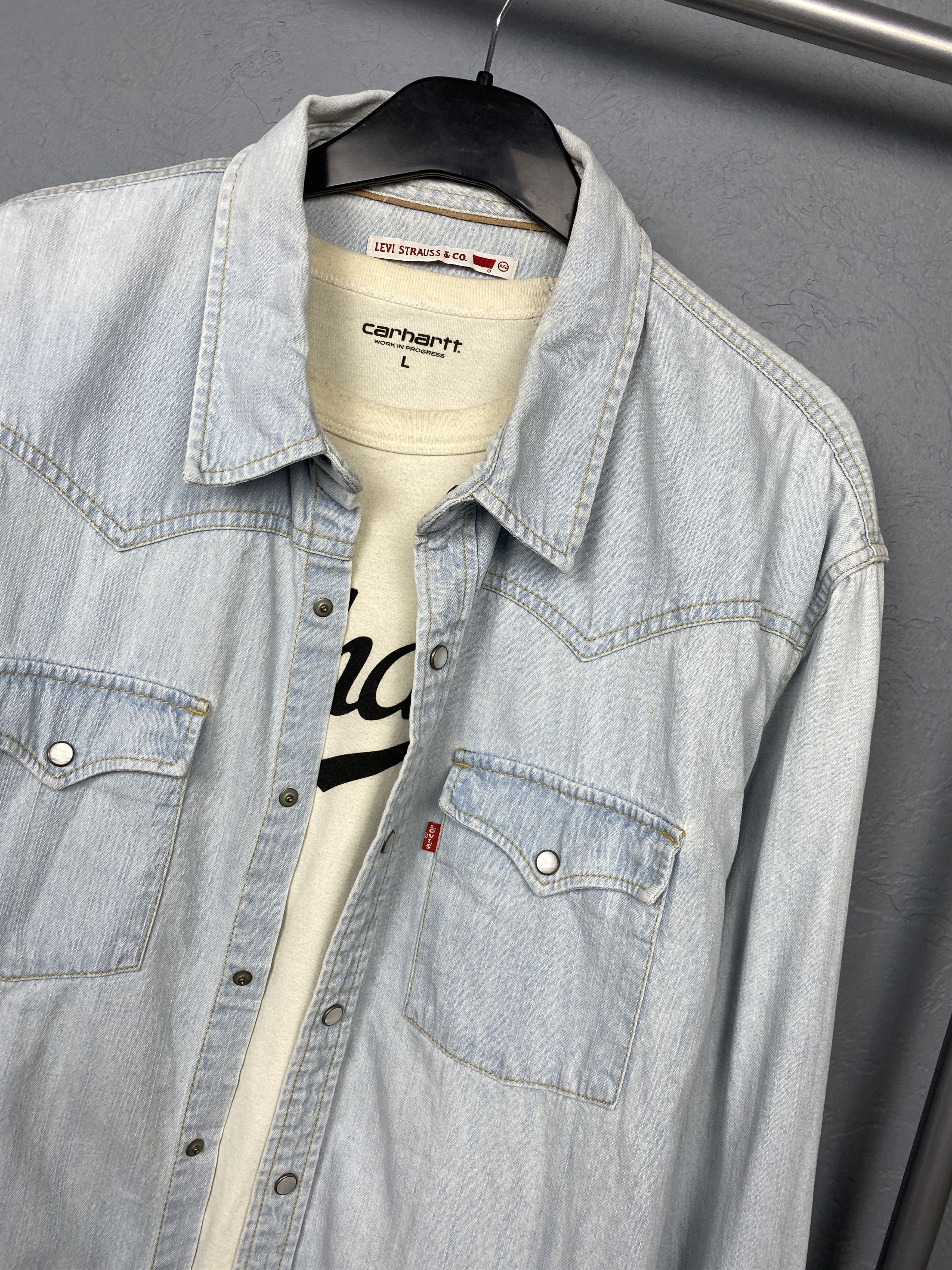 Levi's Levi's Vintage Mens Denim Shirt Jeans Size US XXL / EU 58 / 5 - 2 Thumbnail