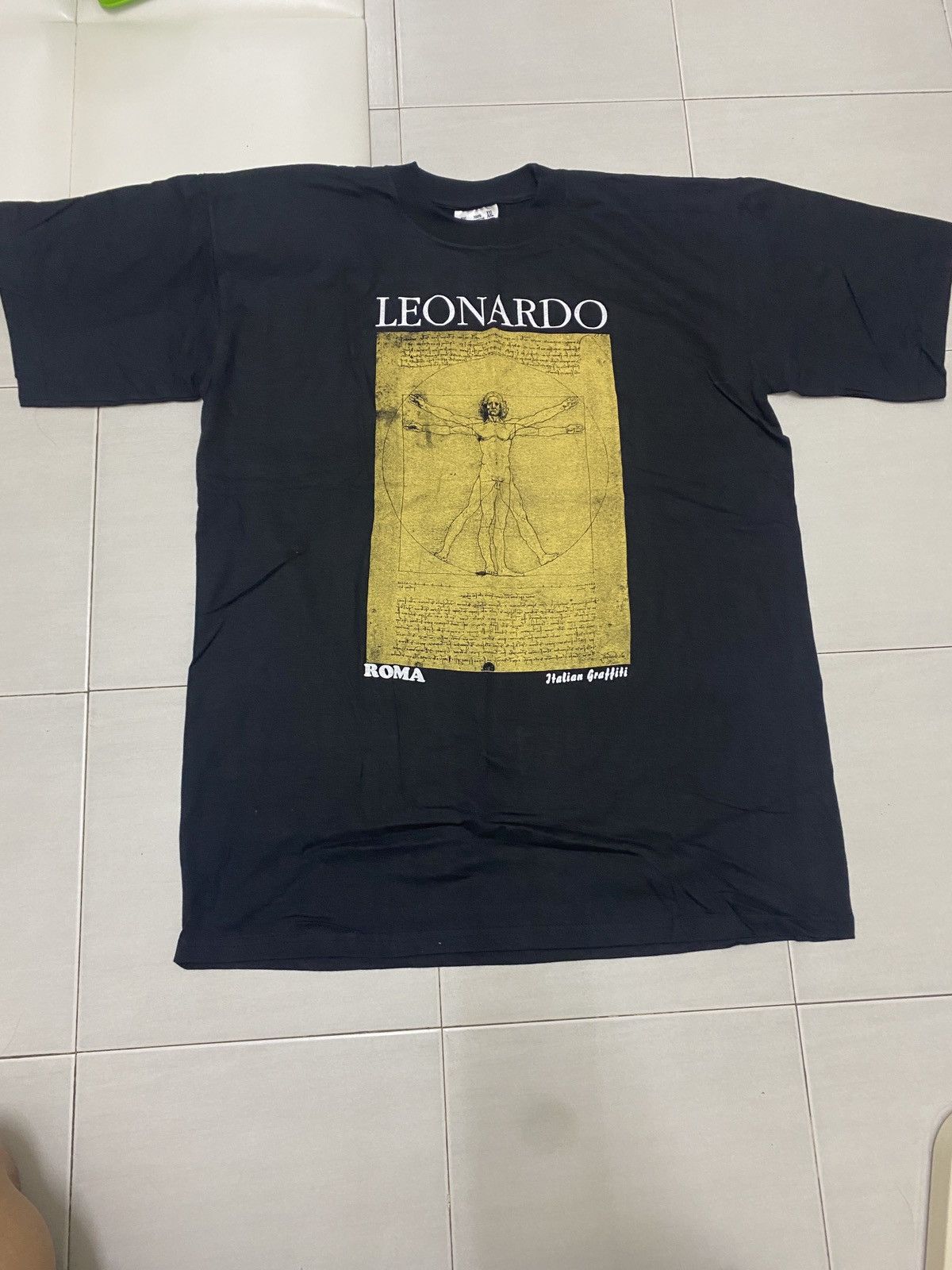 Vintage VINTAGE 90s LEONARDO DA VINCI T-SHIRT Size US XXL / EU 58 / 5 - 1 Thumbnail