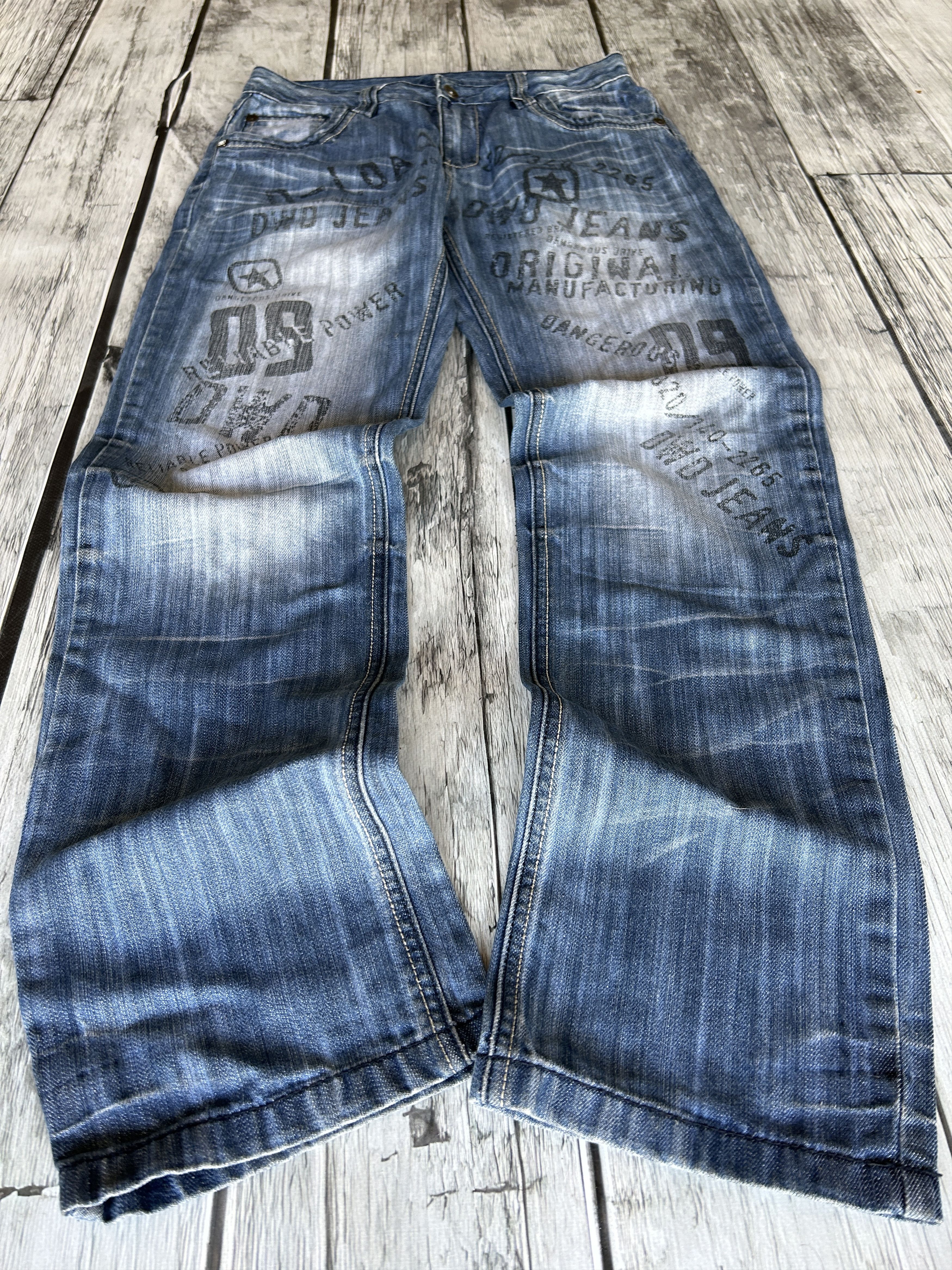 Hysteric Glamour × Japanese Brand Vintage Rick Owens Junya Watanabe Style Distressed Jeans Size US 32 / EU 48 - 1 Thumbnail