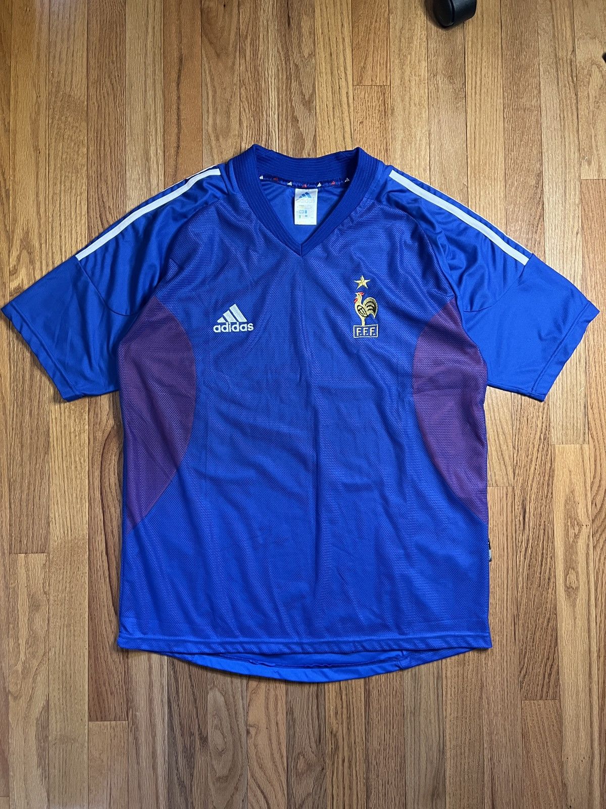 Adidas × Vintage Vintage 2002 France Soccer Jersey Size US L / EU 52-54 / 3 - 1 Thumbnail