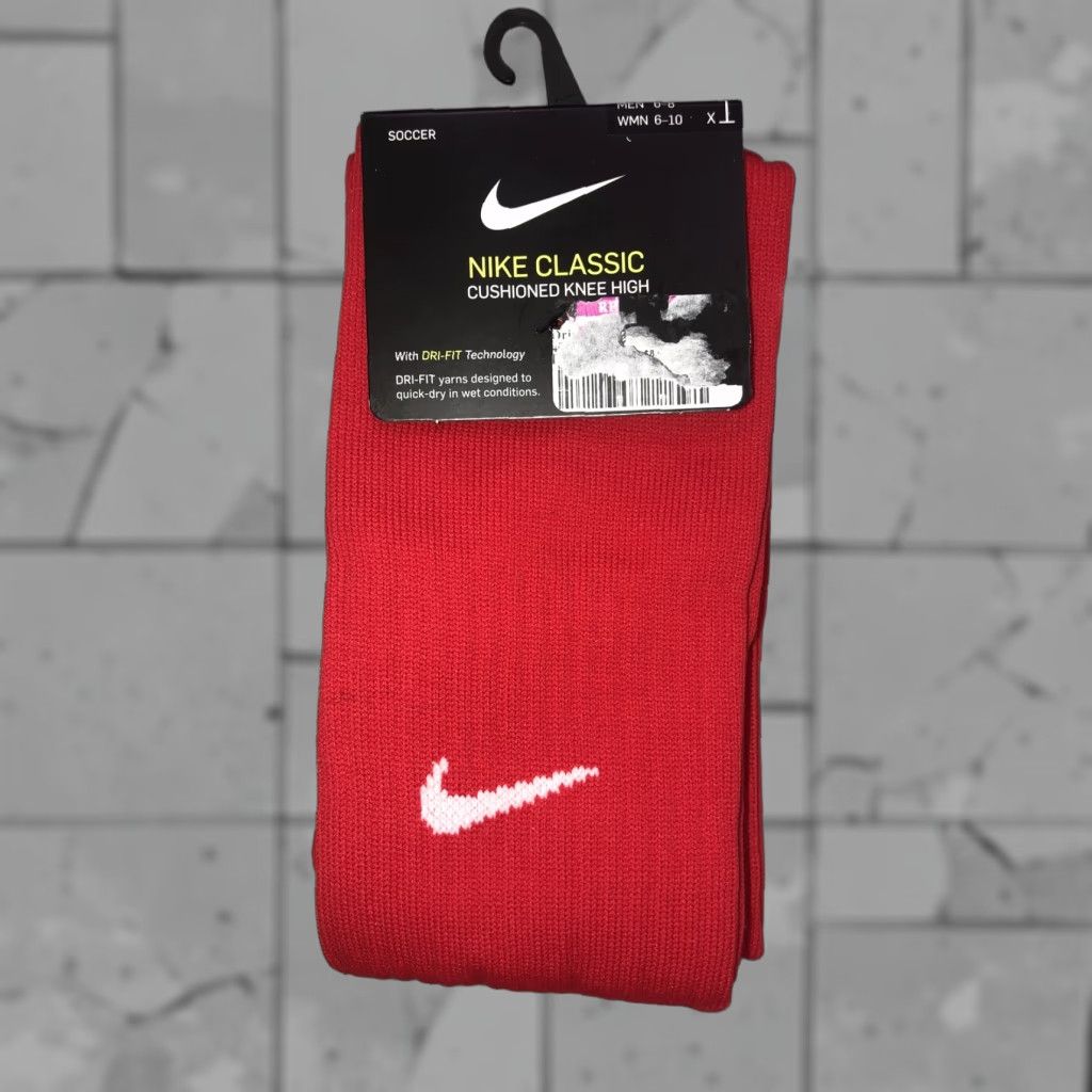 Nike Nike Socks Men Knee High Red Classic Style M (6-8) Size ONE SIZE - 1 Thumbnail