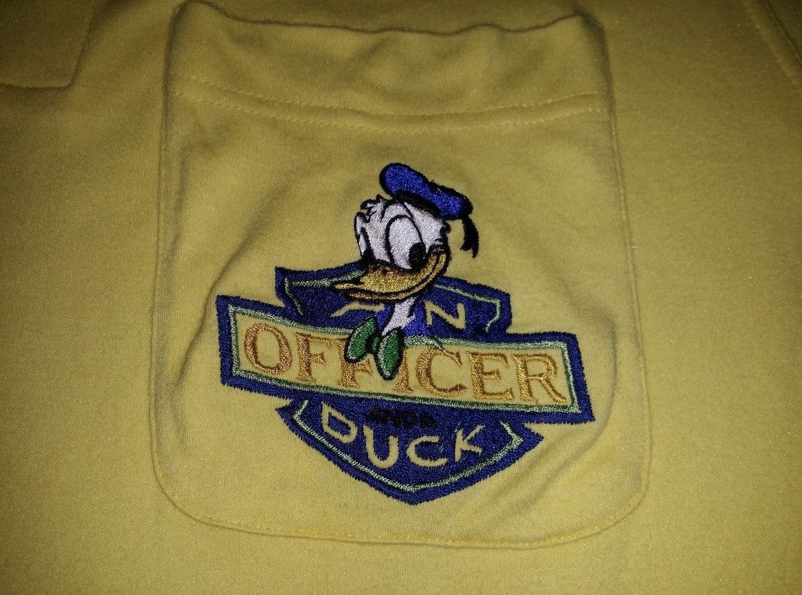 Iceberg VINTAGE 90s ICEBERG X DISNEY OFFICER DUCK 1992 POLO SHIRT Size US M / EU 48-50 / 2 - 5 Thumbnail