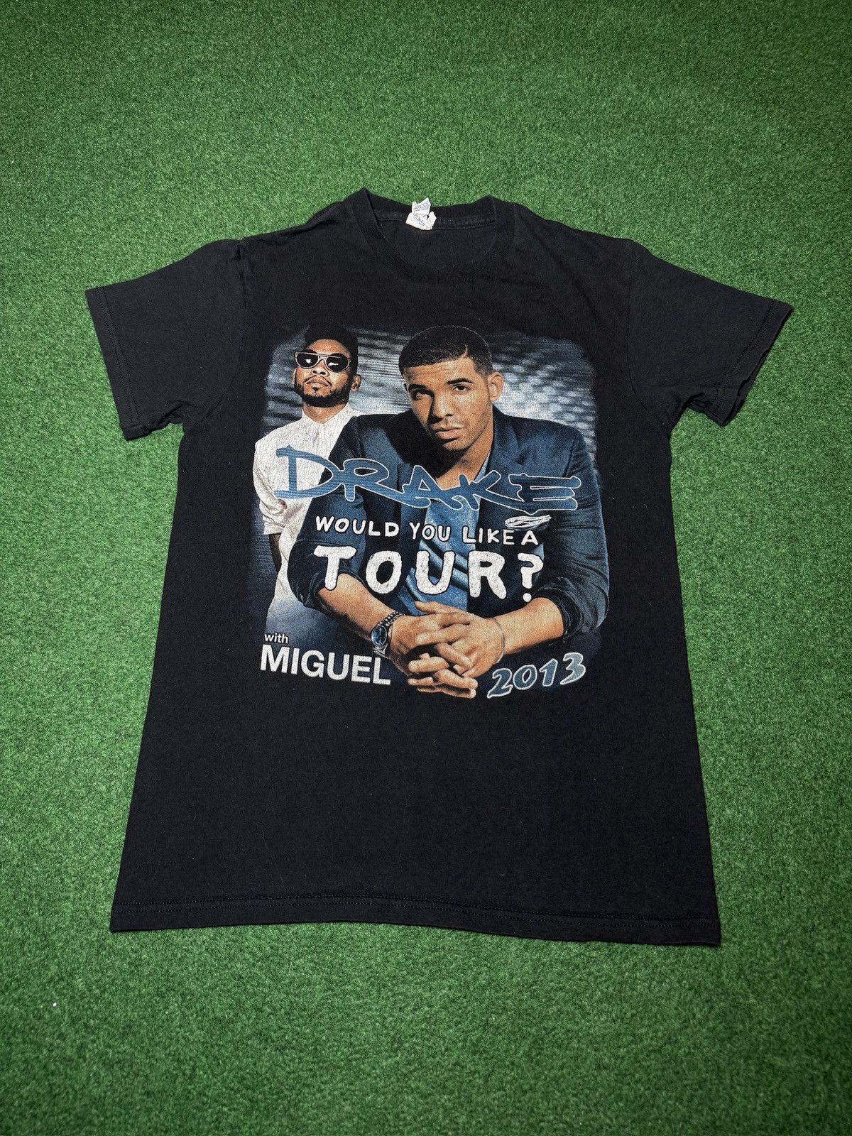 Band Tees Drake Miguel Rap Tee Y2K Tour Hip Hop Small Graphic T Shirt Size US S / EU 44-46 / 1 - 1 Thumbnail