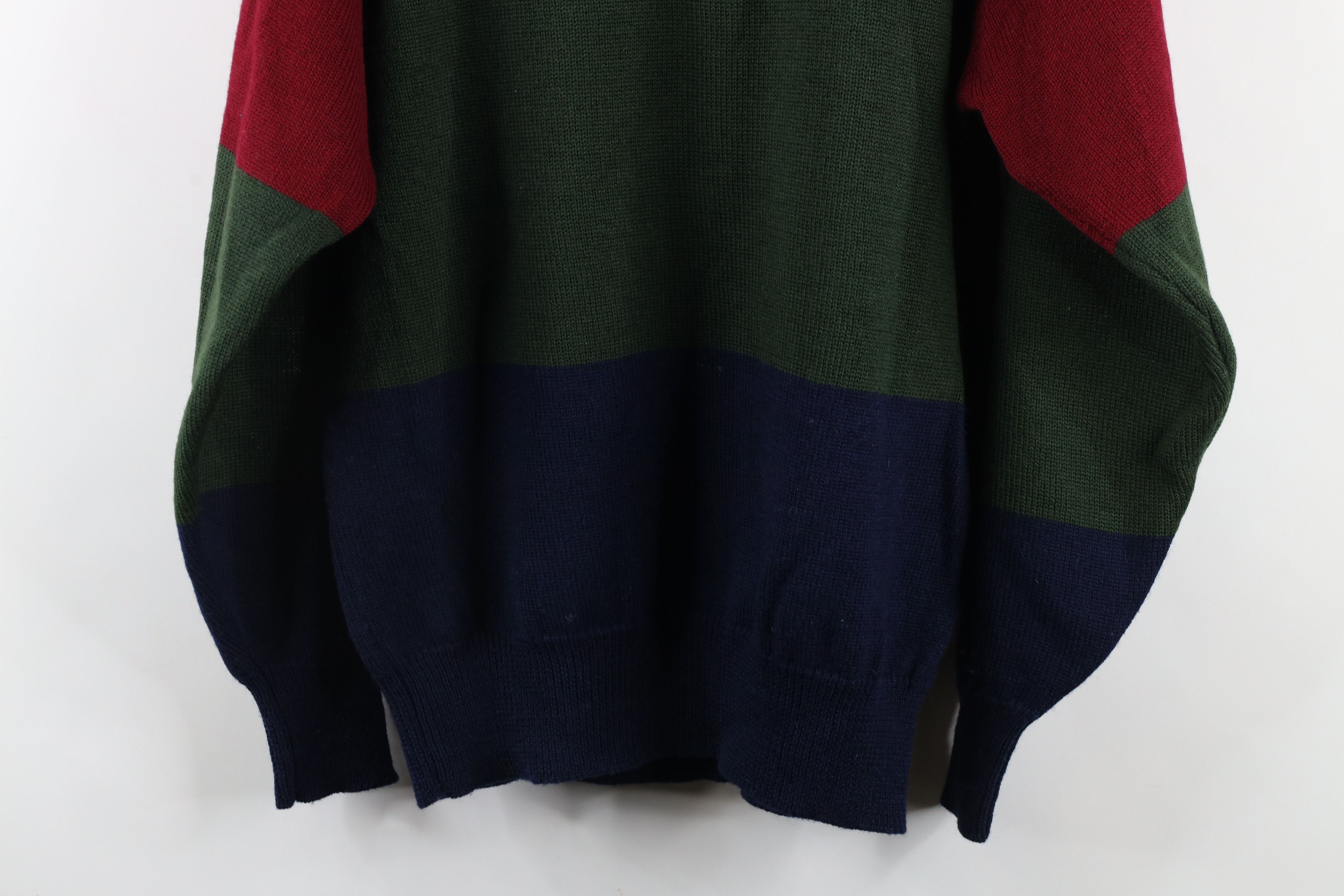 Vintage Vintage 90s Streetwear Wool Cable Knit Crewneck Sweater Size US M / EU 48-50 / 2 - 9 Thumbnail