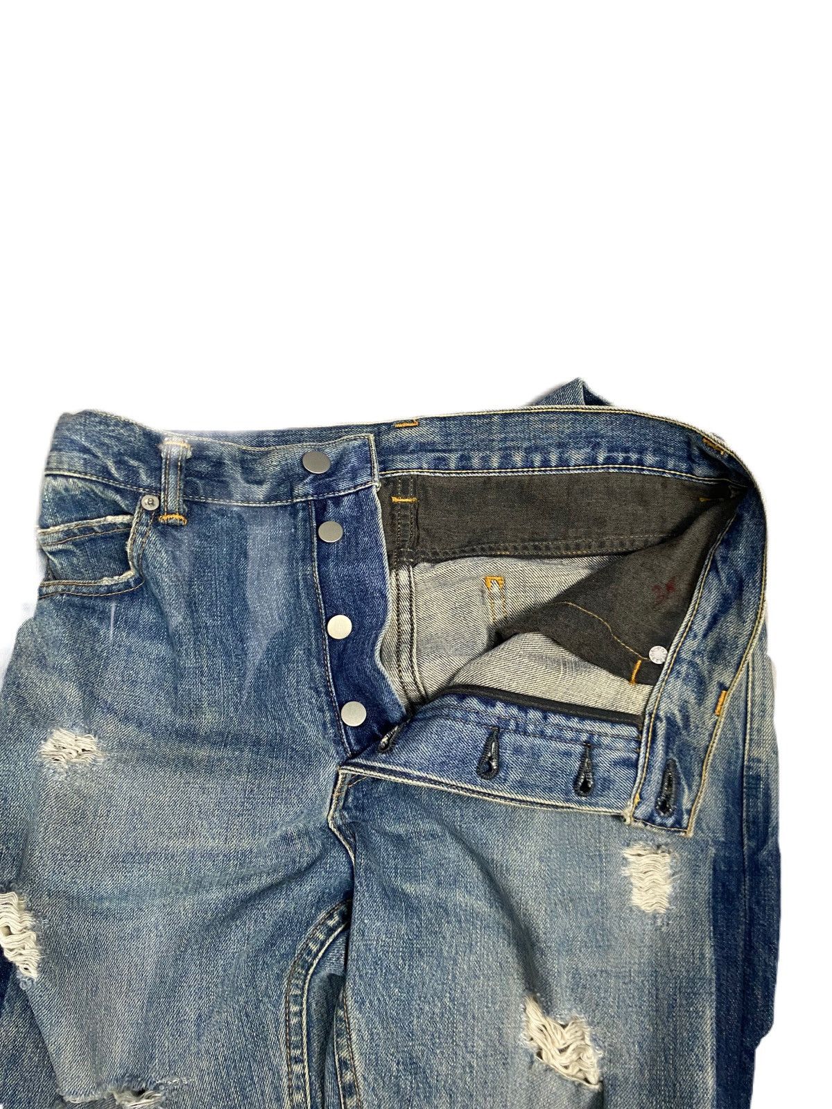 Japanese Brand JAPAN BRAND LEDOME DISTRESS DESIGN RIPPED STYLE Size US 30 / EU 46 - 11 Thumbnail