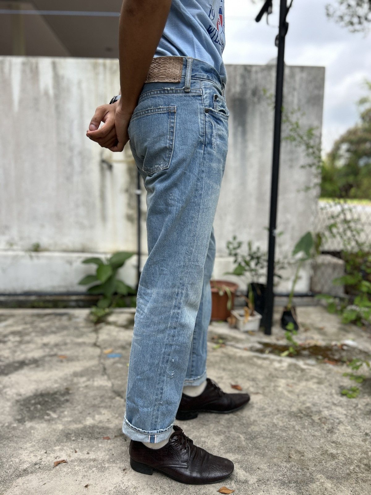 Japanese Brand genuine vintage g.o.a selvedge jeans Size US 30 / EU 46 - 4 Thumbnail