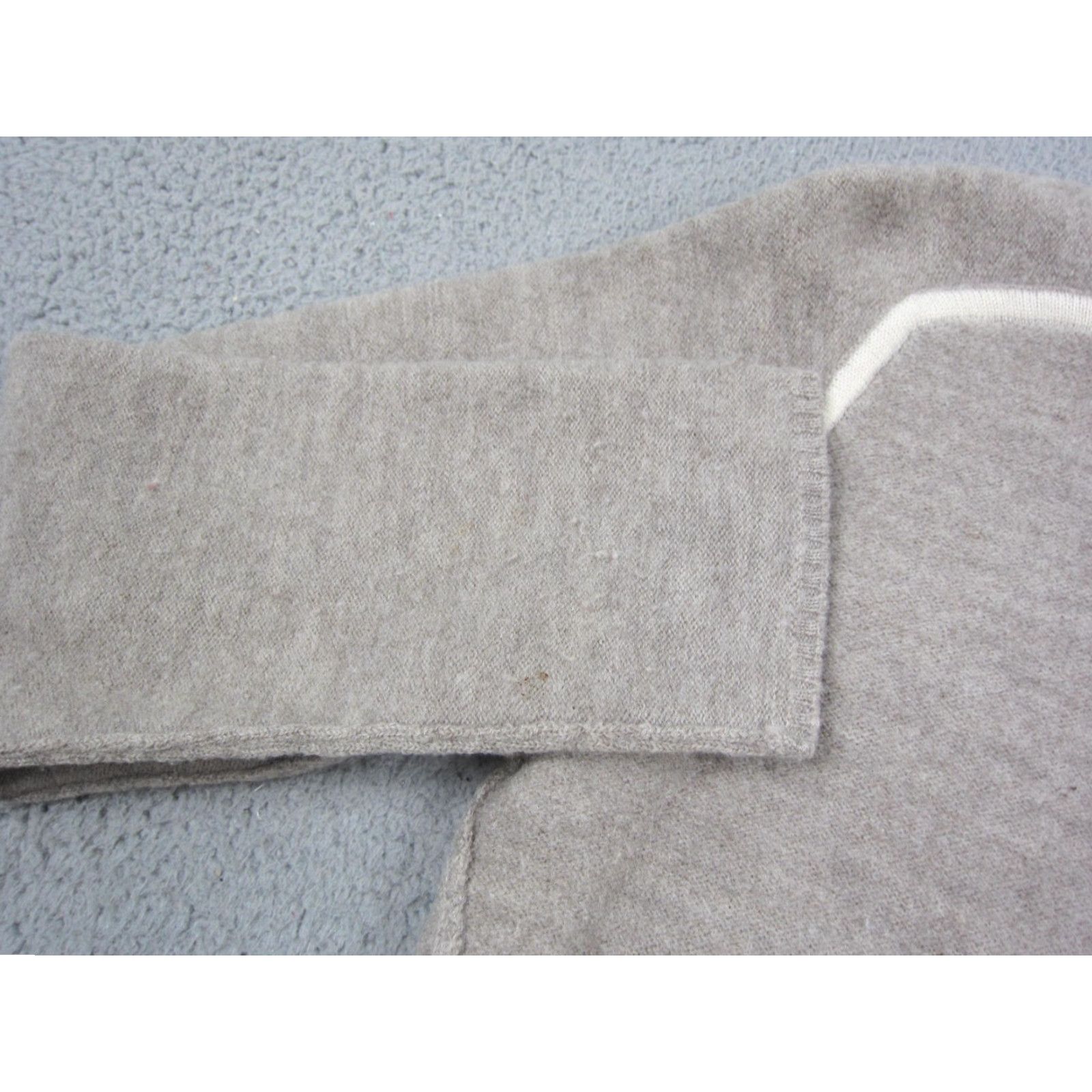 Smartwool VINTAGE SmartWool Cardigan Sweater Womens M Beige Full Zip Merino Wool 90s Shirt/Top Size M / US 6-8 / IT 42-44 - 6 Thumbnail