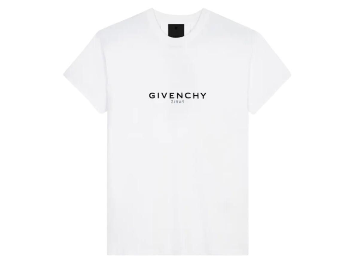 Givenchy o1srvl11e0725 Reverse Slim Fit T-Shirt in White Size XS / US 0-2 / IT 36-38 - 1 Preview