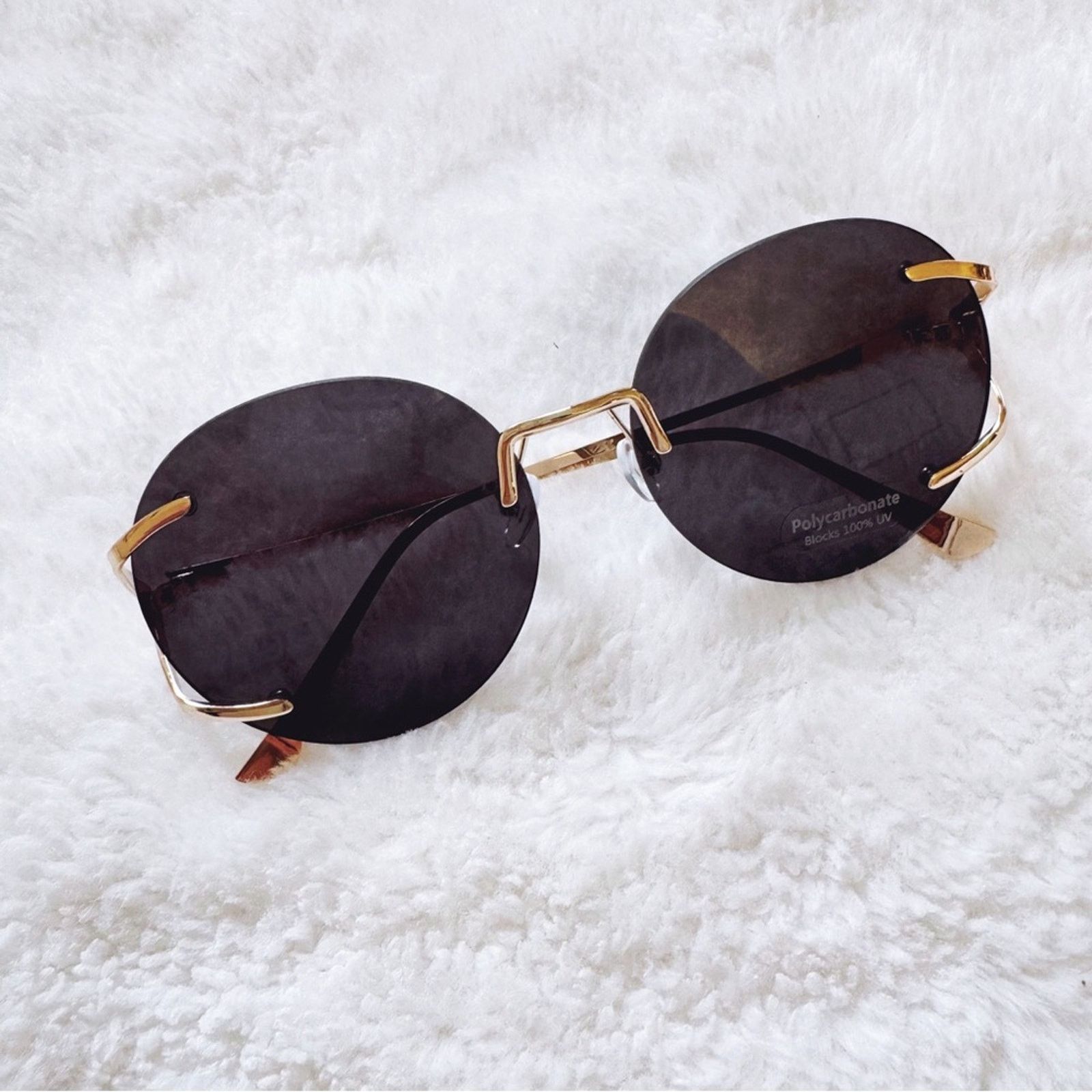 Other Ruth Black Round Metal Sunglasses Size ONE SIZE - 3 Thumbnail
