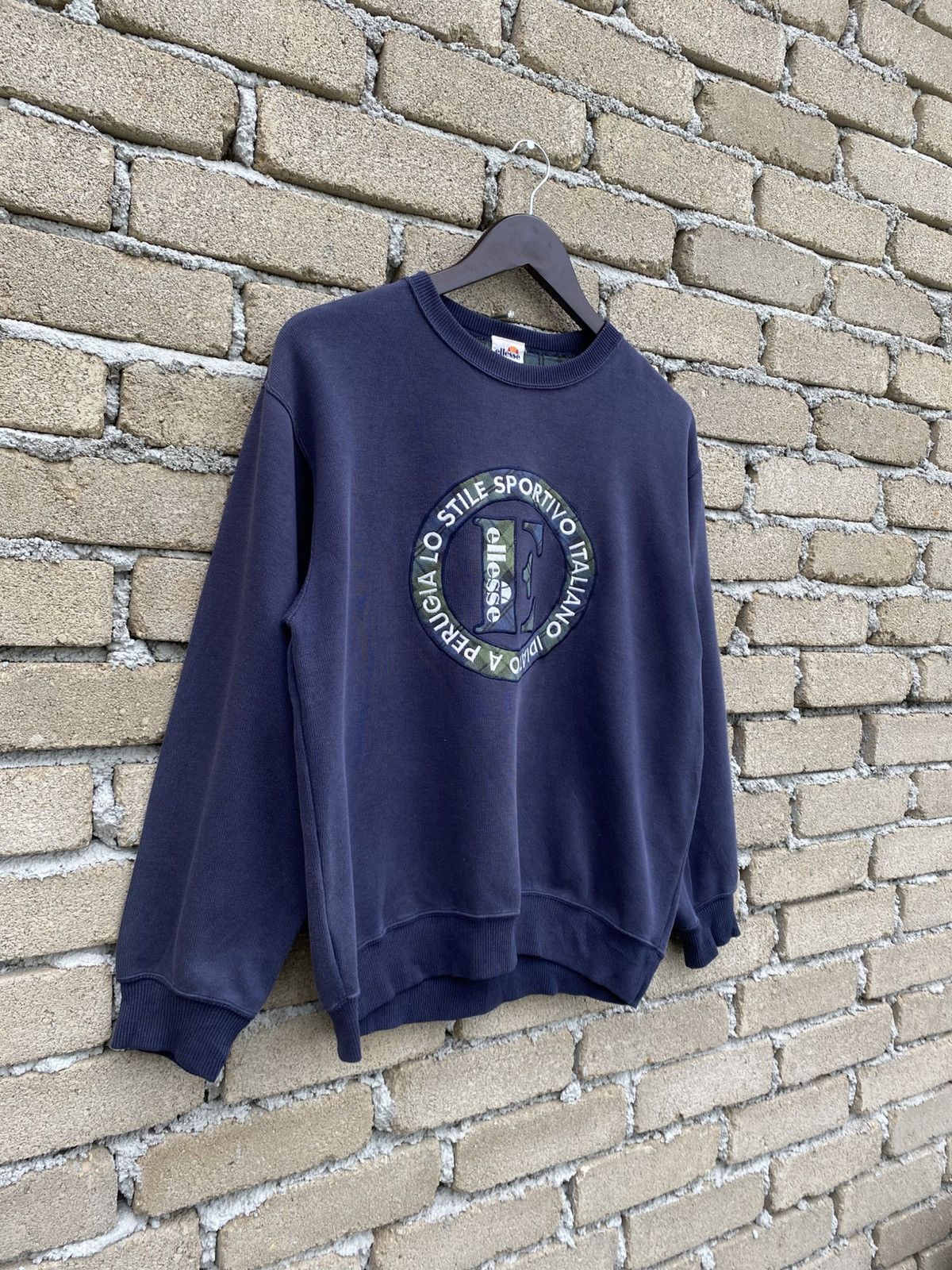 Ellesse Vintage Ellesse Perugia Italia Sweatshirt Size L / US 10 / IT 46 - 3 Thumbnail