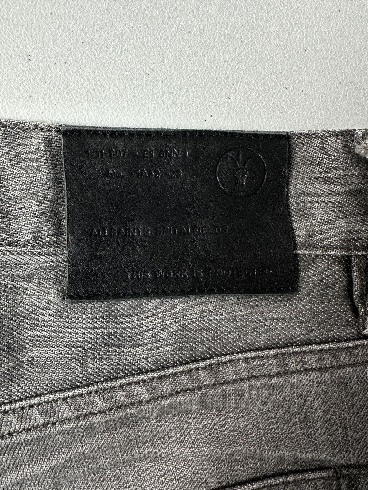 Allsaints AllSaints Nflag Iggy Avant Garde Distressed Denim Jeans Size US 32 / EU 48 - 6 Thumbnail