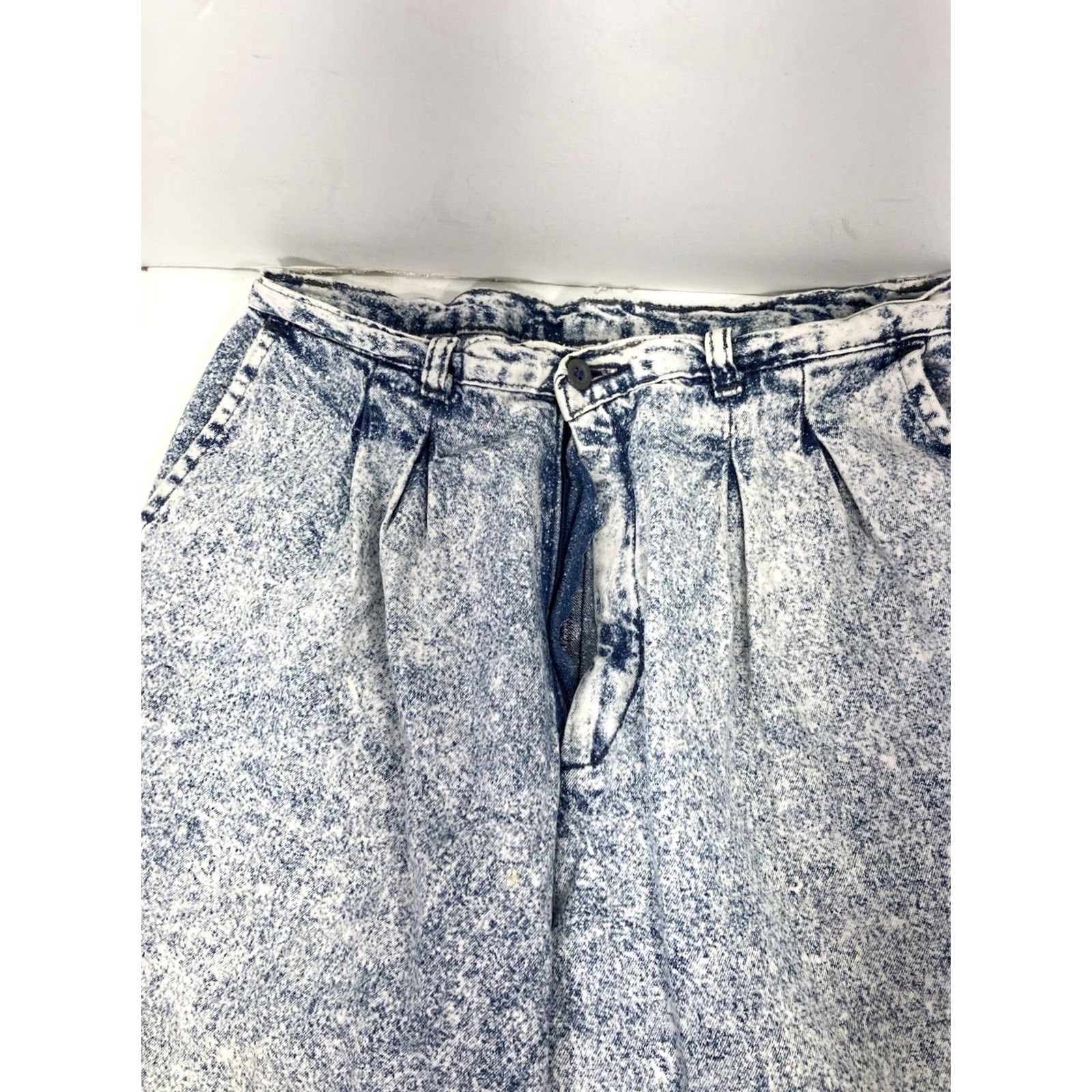 Levi's VINTAGE Levi's Sportswear Acid Wash Jeans Women Sz 12 30X30 Blue Pleated Bareback USA Mom Jeans Womens Size 34" / US 12 / IT 48 - 5 Thumbnail