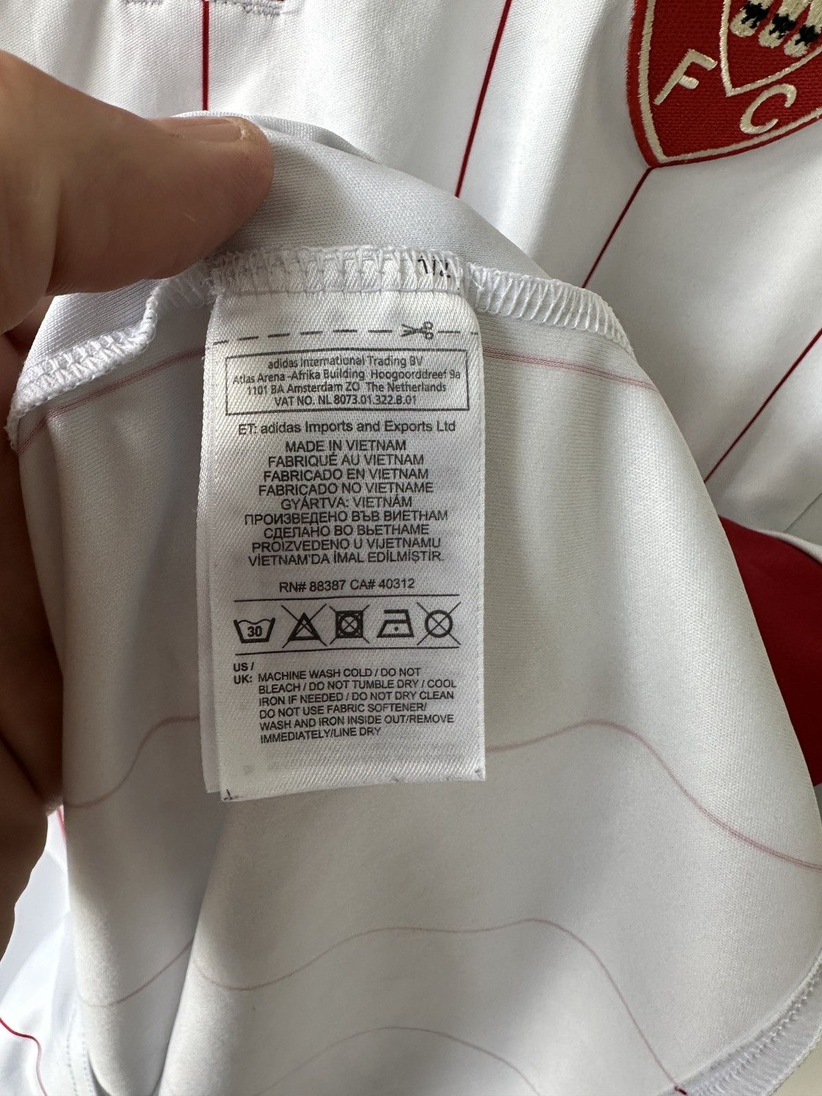 Adidas Sheffield United 2015/16 Adidas Soccer Jersey Blockcore L Size US XL / EU 56 / 4 - 8 Thumbnail
