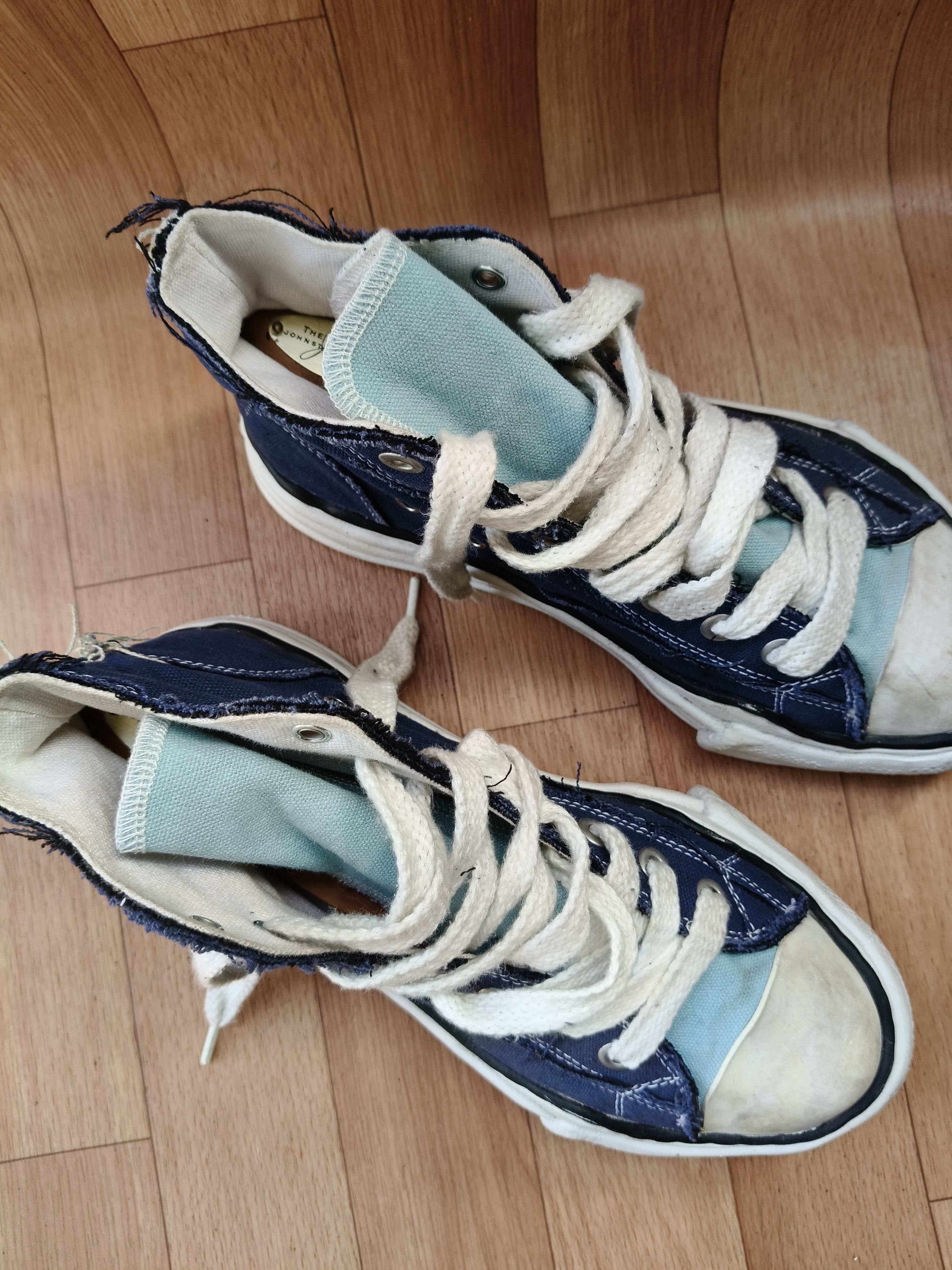 Maison MIHARA YASUHIRO × Nigel Cabourn Melted sole distressed high top sneakers Size US 9 / EU 42 - 11 Thumbnail