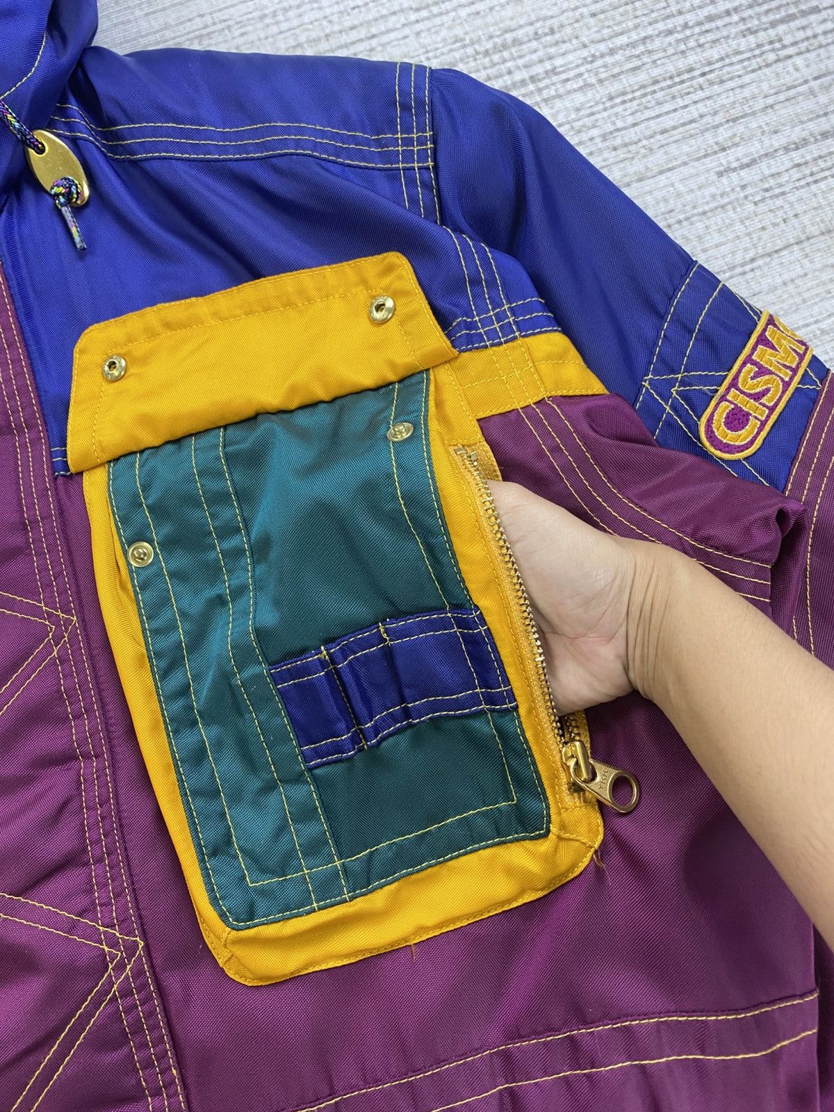 Japanese Brand × Vintage Vintage Cismon Bomber Ski Wear Multicolour Jacket Size US L / EU 52-54 / 3 - 5 Thumbnail