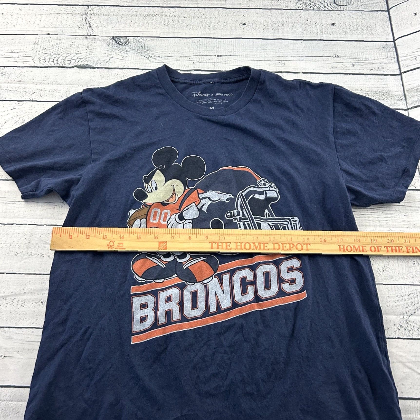 Disney Disney Mickey Mouse Broncos Short Sleeve T Shirt Men’s Medium Blue Shirt Size US M / EU 48-50 / 2 - 5 Thumbnail
