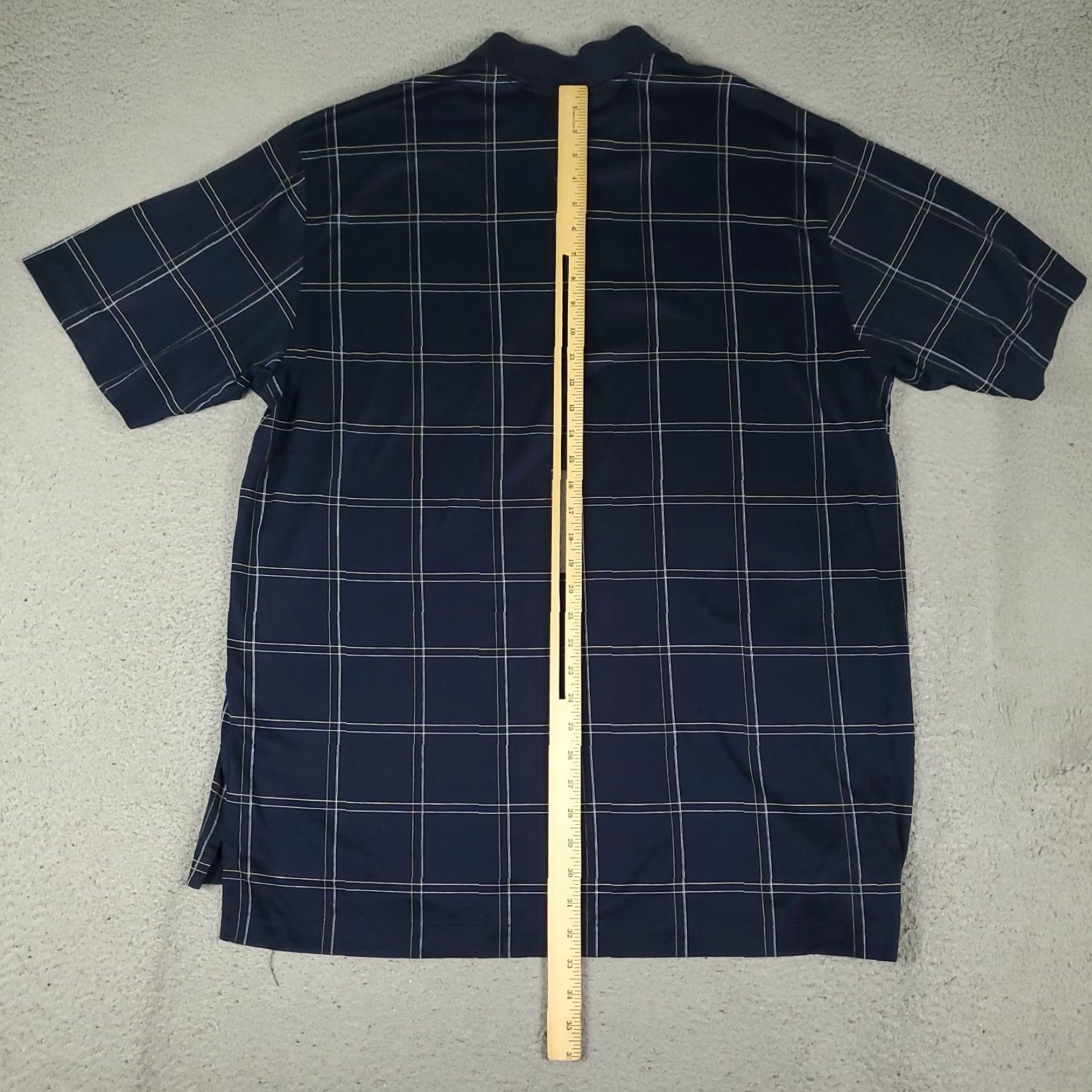 Brooks Brothers Brooks Brothers Shirt Polo Mens Size XL Navy Blue Check Casual Short Sleeve Size US XL / EU 56 / 4 - 3 Thumbnail