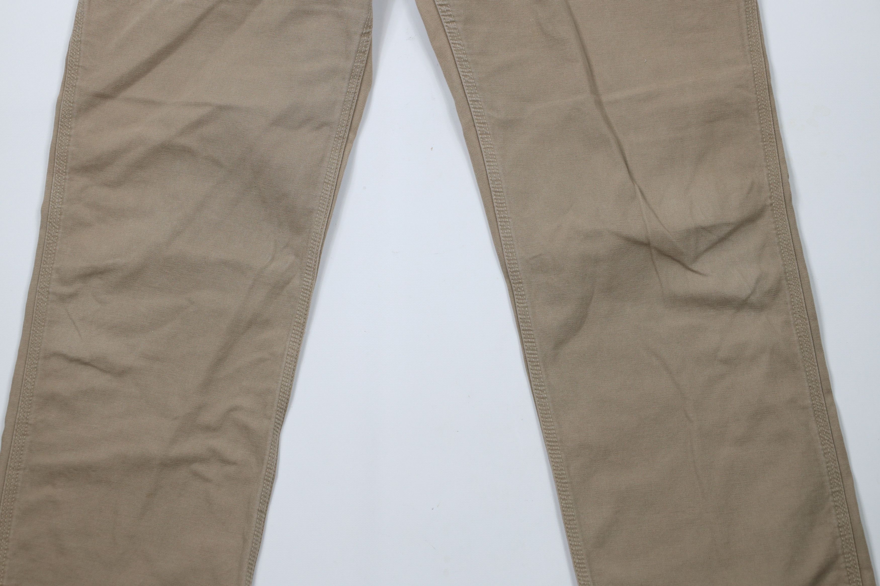 Carhartt × Vintage Vintage Carhartt Spell Wide Leg Canvas Dungaree Pants Khaki Size 36" / US 14 / IT 50 - 3 Thumbnail