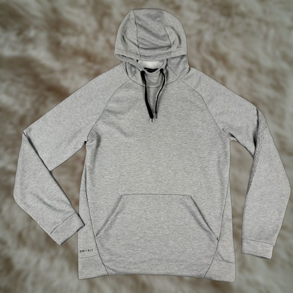 Nike Nike Hoodie Mens Gray Swoosh Pullover Sweatshirt Hooded Pockets All Seasons Regular Size US M / EU 48-50 / 2 - 1 Thumbnail