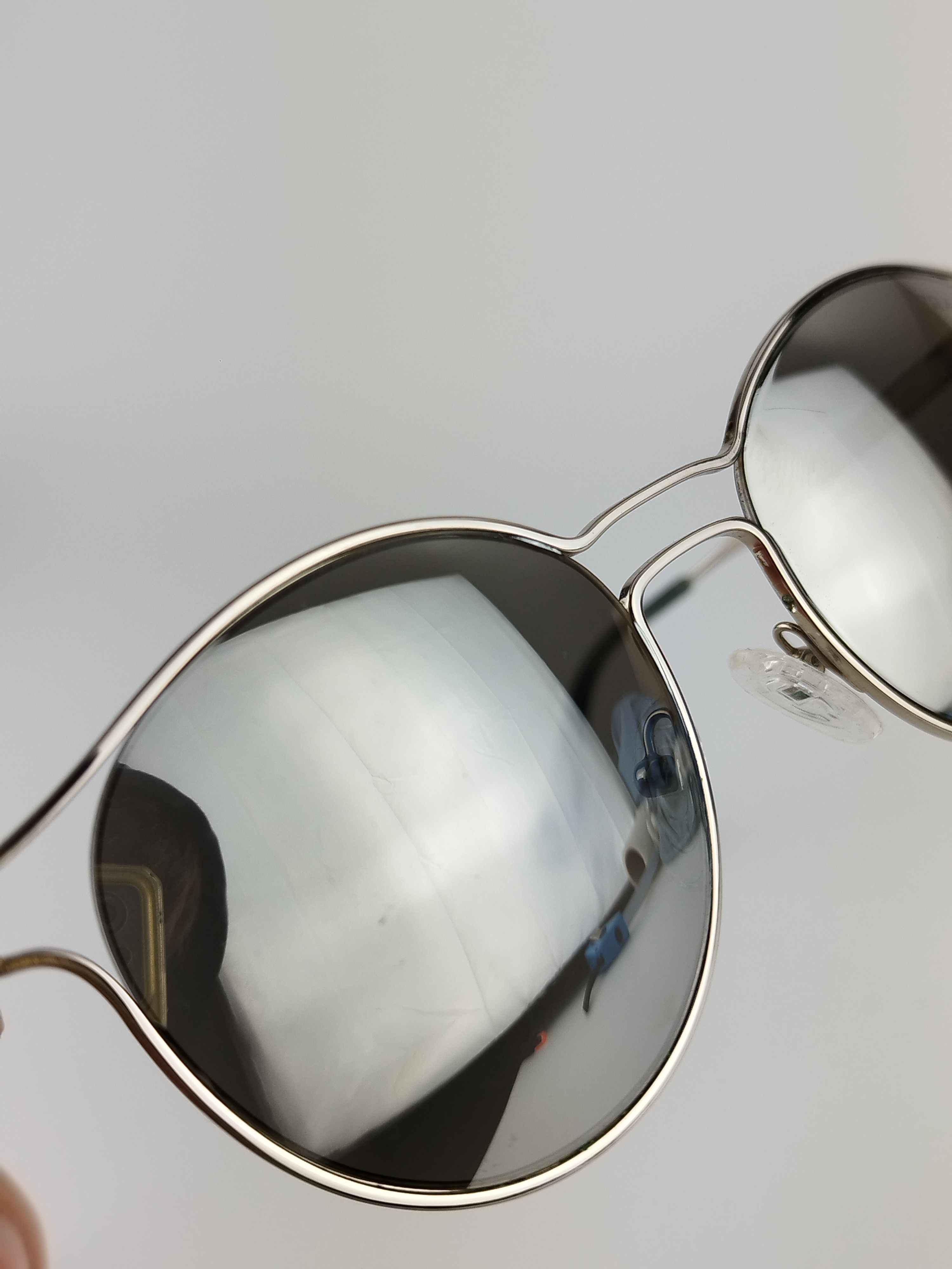 Prada Prada Metal Silver Round Sunglasses Size ONE SIZE - 10 Thumbnail