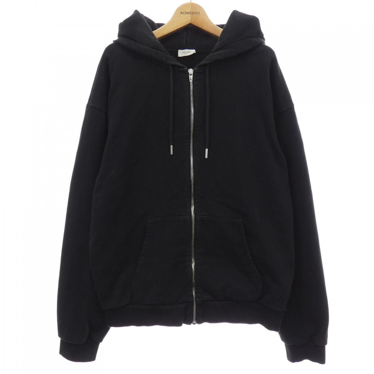 Celine Celine CELINE CELINE LOOSE HOODIE Hoodie Textile Sweatshirts & Hoodies 2Y497670Q DUTY FREE for USA Size ONE SIZE - 1 Thumbnail