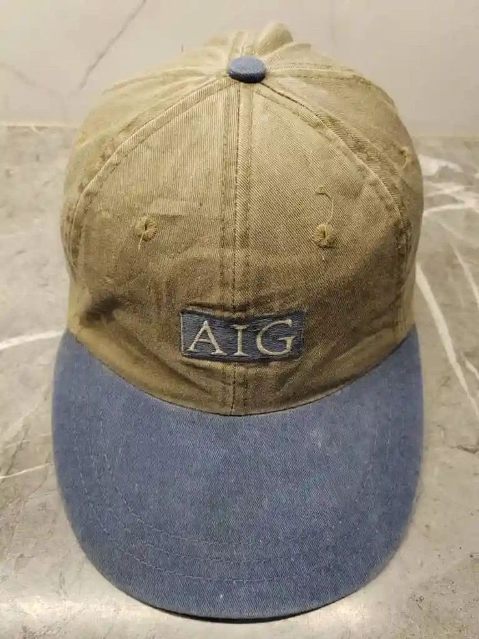 Japanese Brand Vintage AIG Cap Hat Size ONE SIZE - 2 Thumbnail