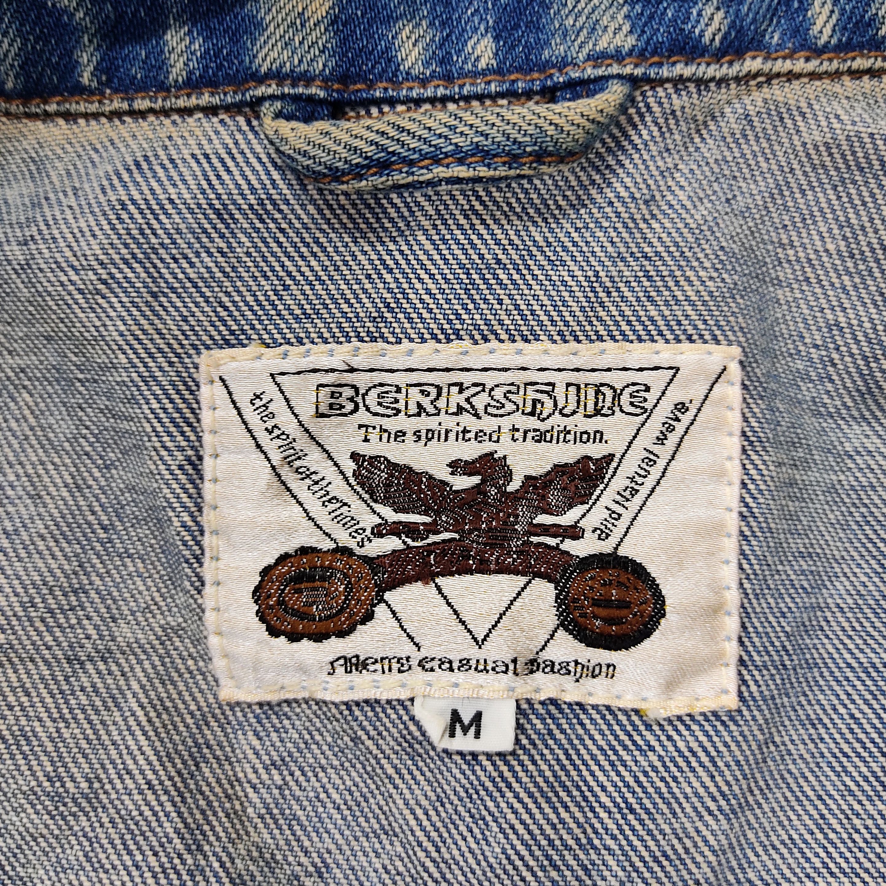 Japanese Brand × Killer Acid × Vintage Vintage 80s Berkshine Acid Wash Denim Jacket Size US M / EU 48-50 / 2 - 8 Thumbnail