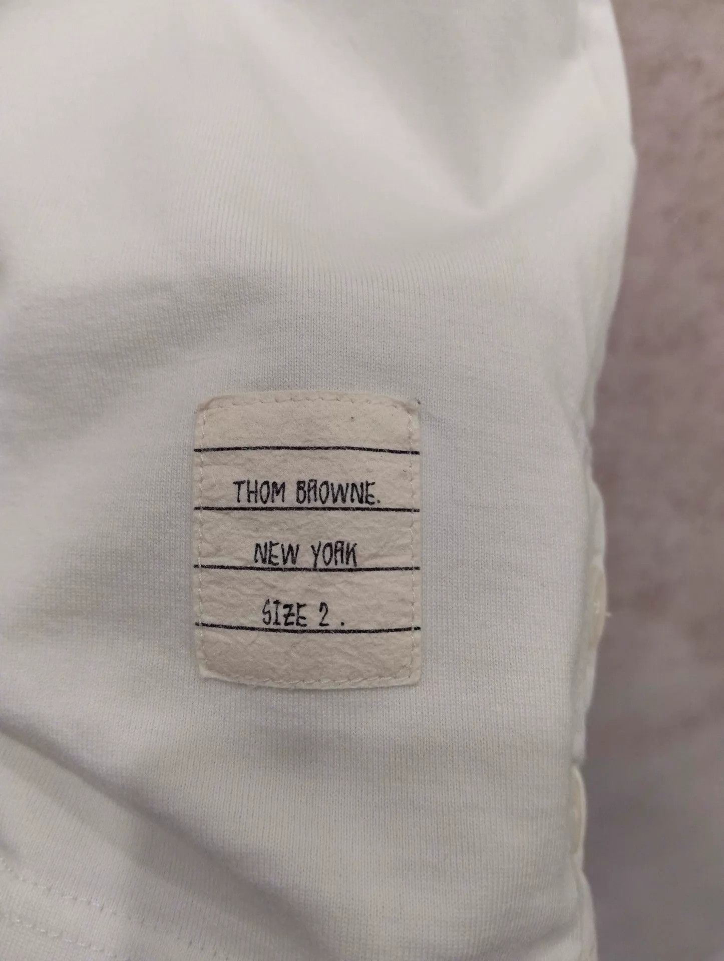 Thom Browne THOM BROWNE White Short Sleeve T-Shirt 2 Size US M / EU 48-50 / 2 - 6 Thumbnail