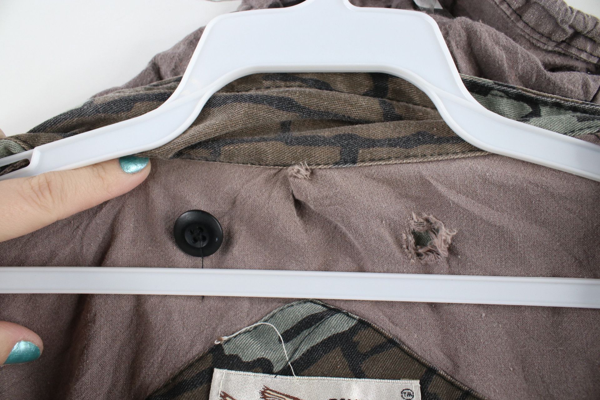 Vintage 80s Streetwear Camouflage Hooded Field Jacket
